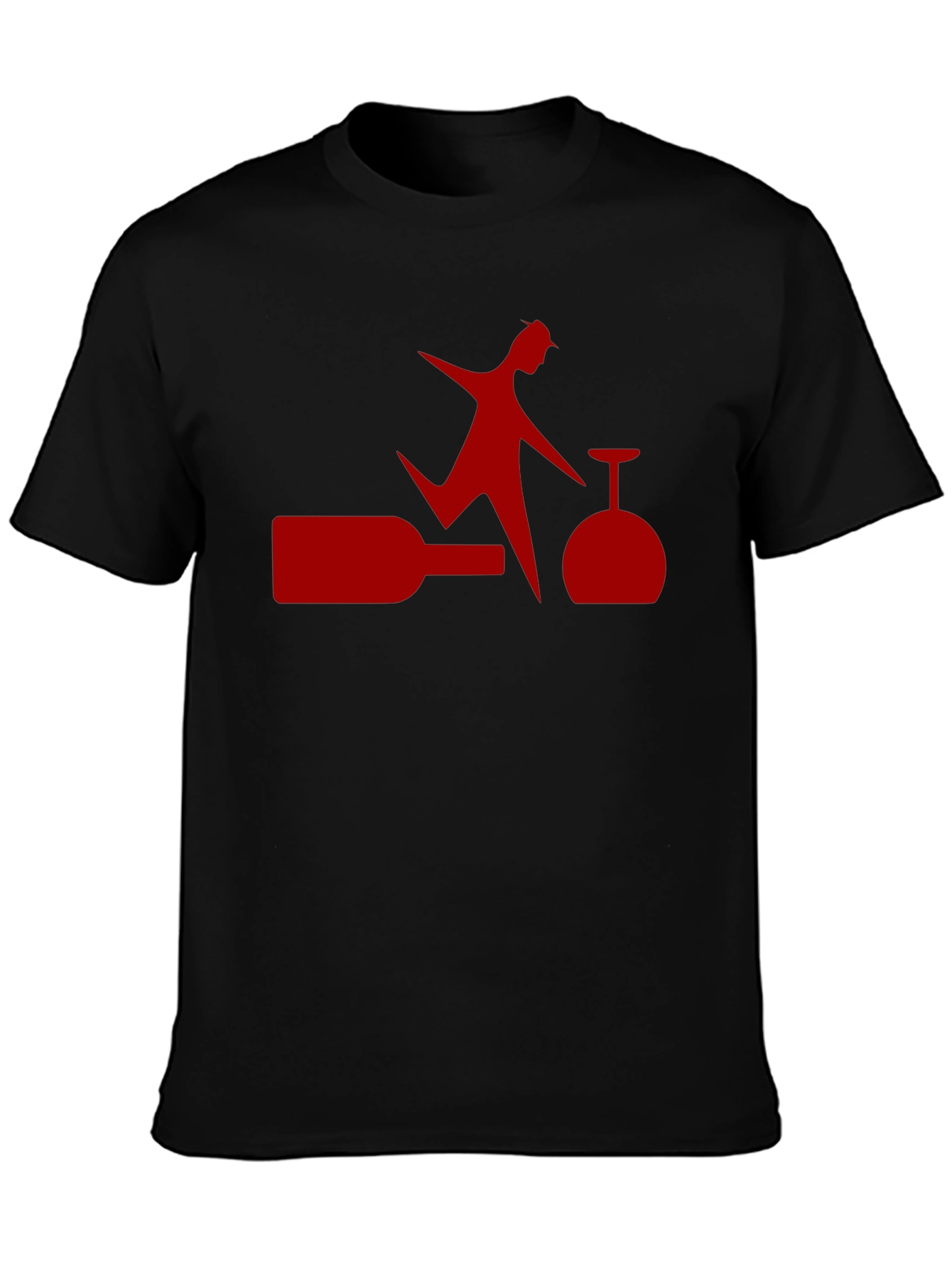 Novelty Wine Lover Graphic T-Shirt