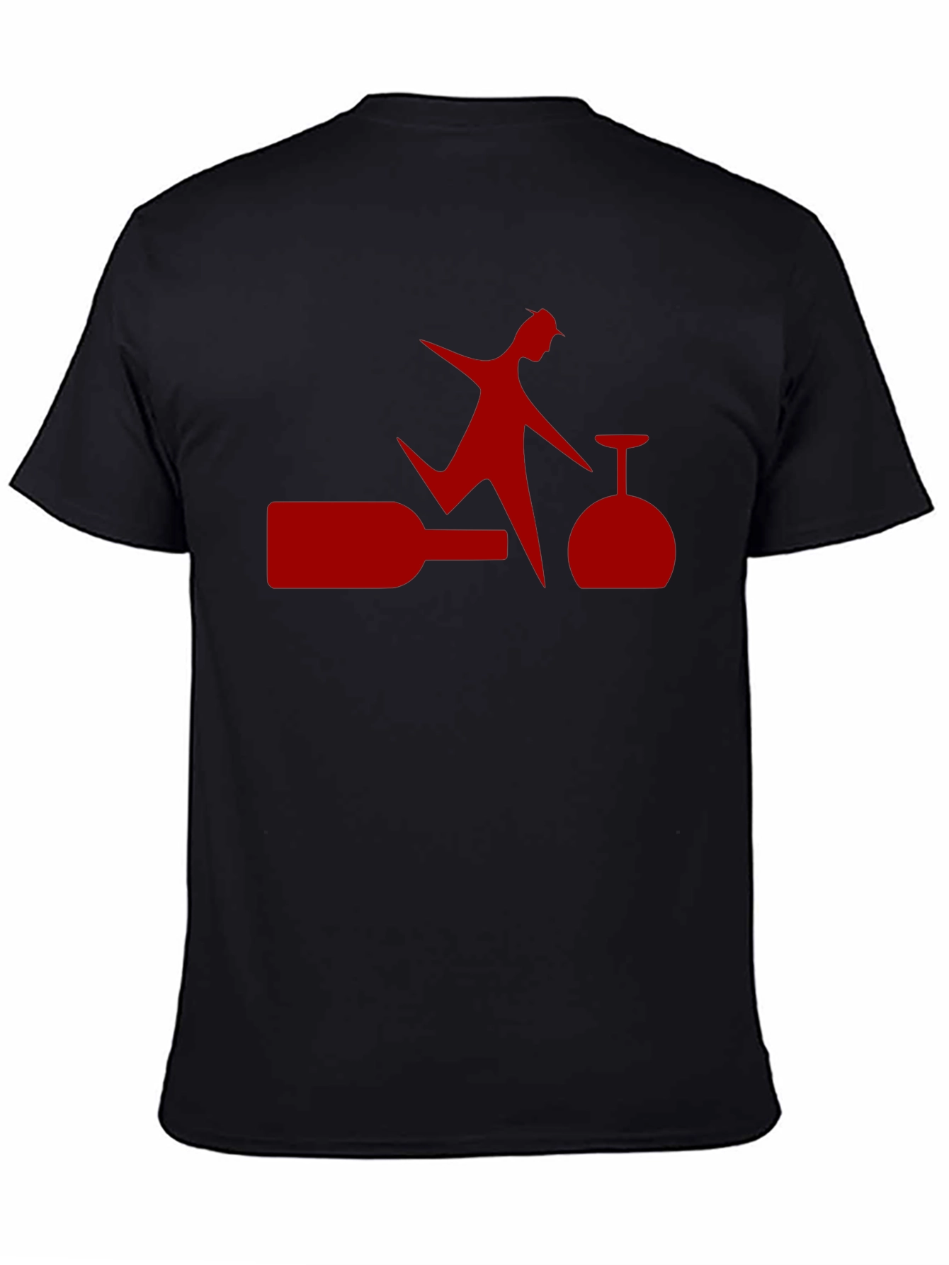 Novelty Wine Lover Graphic T-Shirt