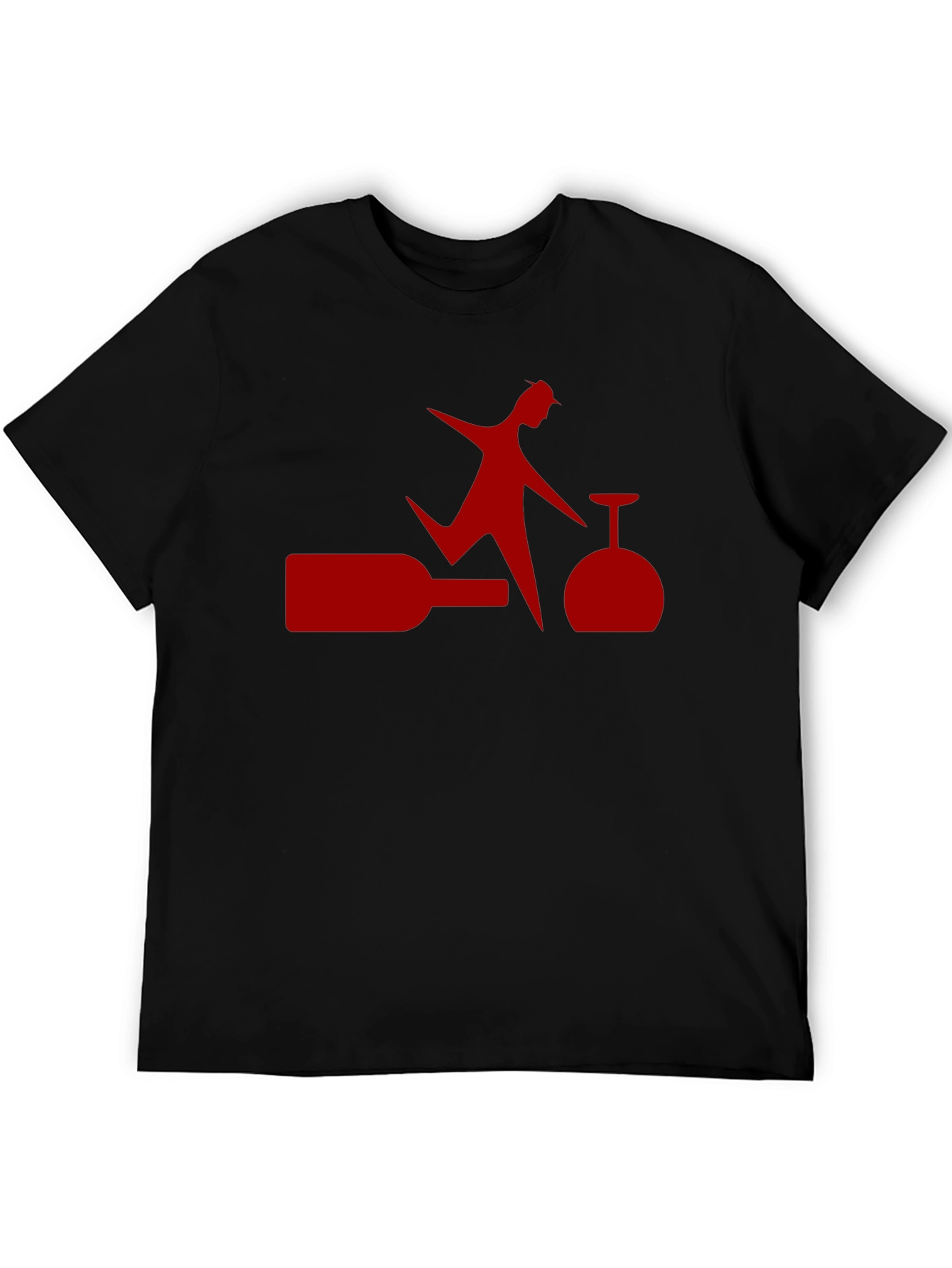 Novelty Wine Lover Graphic T-Shirt