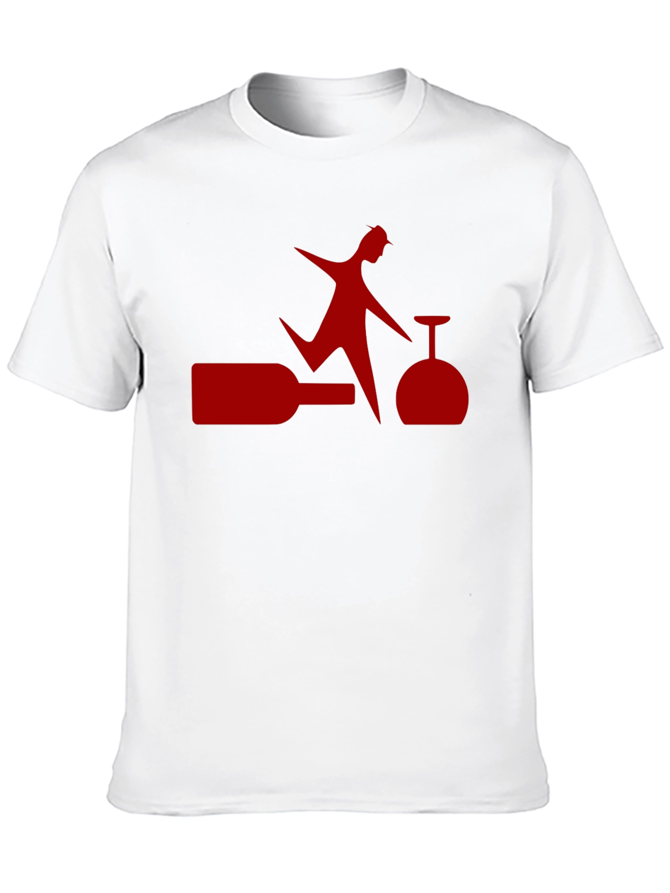 Novelty Wine Lover Graphic T-Shirt