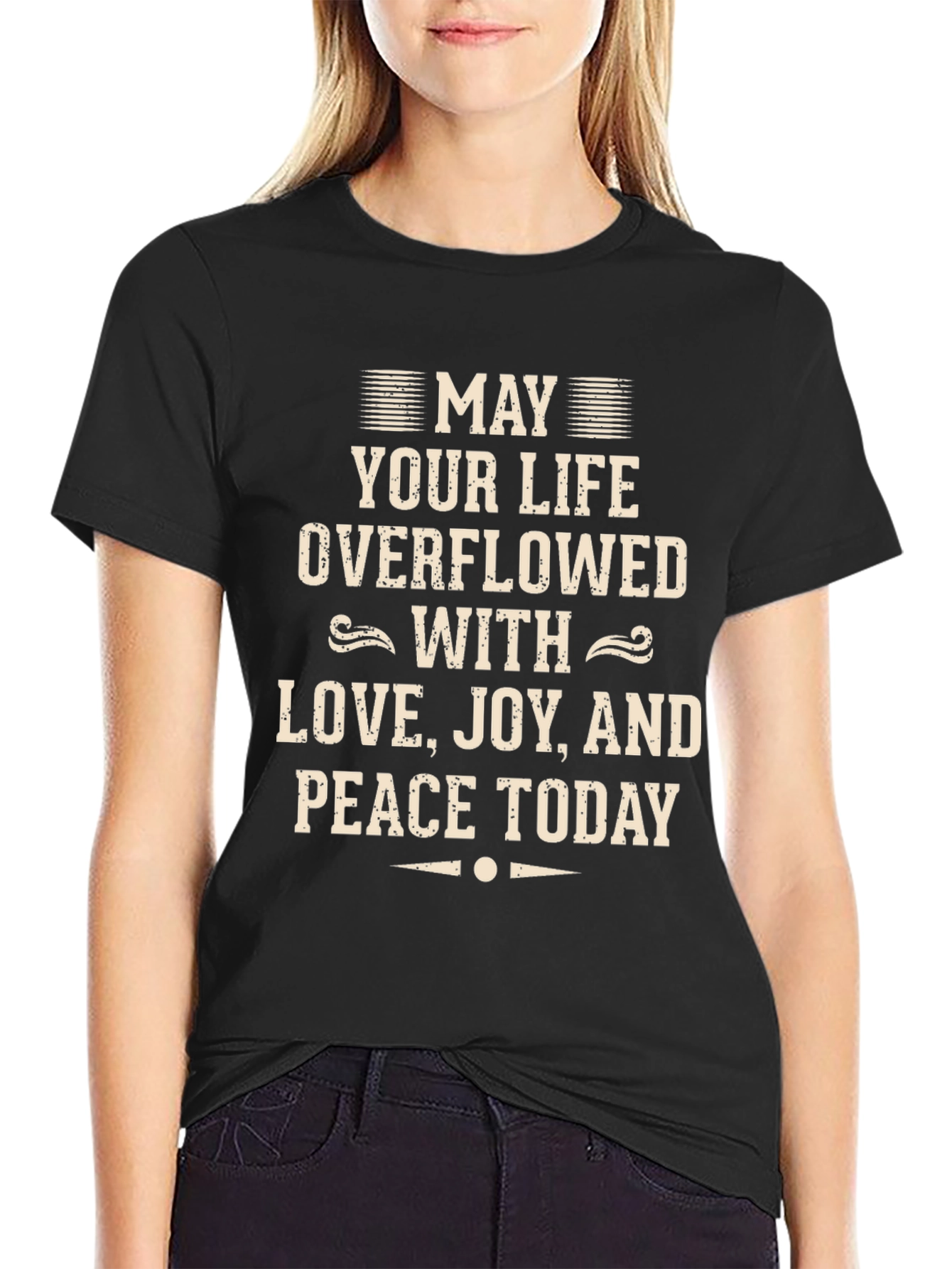 Inspirational T-Shirt - Love Joy Peace Graphic Tee