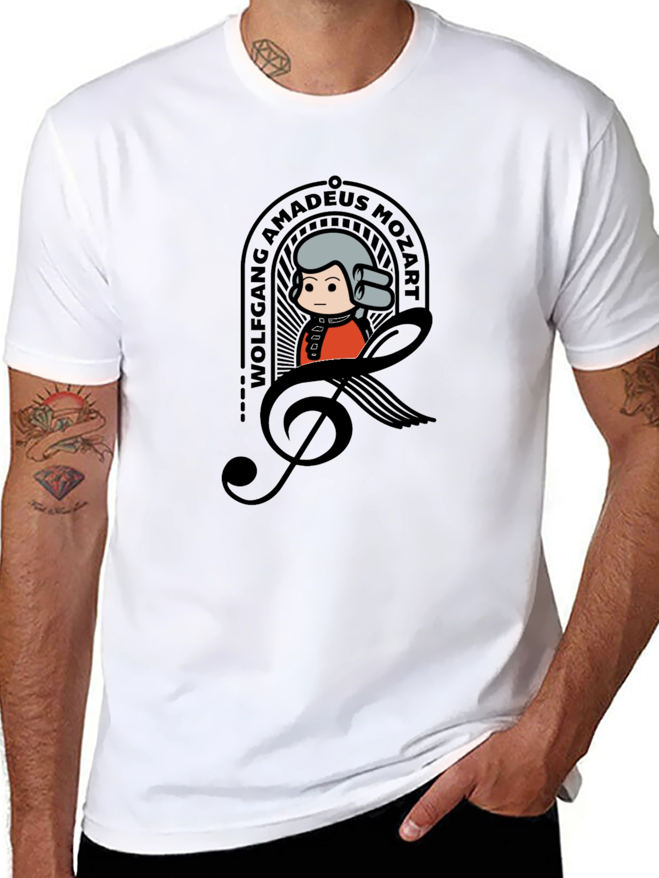 Wolfgang Amadeus Mozart Music T-Shirt