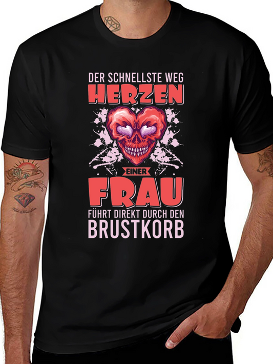 Funny German T-Shirt - The Fastest Way to a Womans Heart