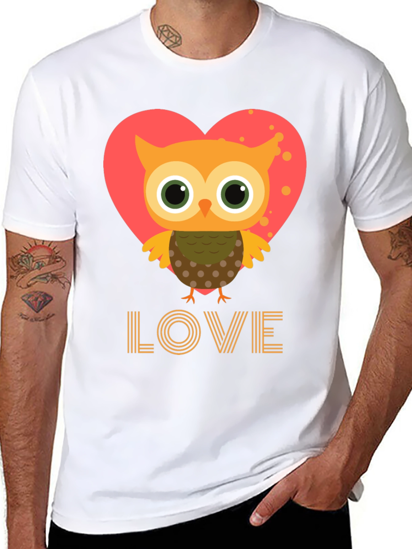 Owl Love Graphic Tee - Cute Valentines Day Shirt