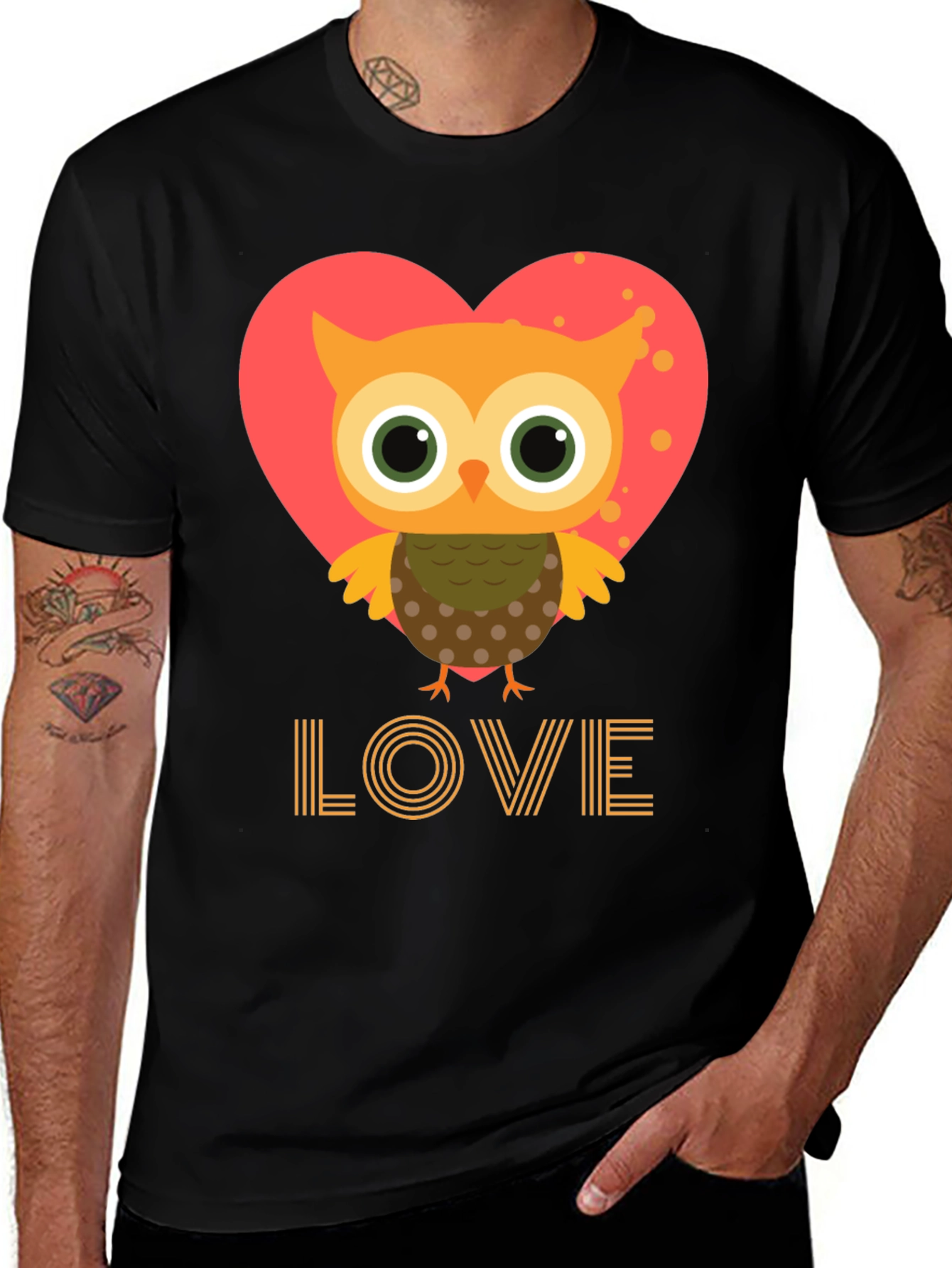 Owl Love Graphic Tee - Cute Valentines Day Shirt