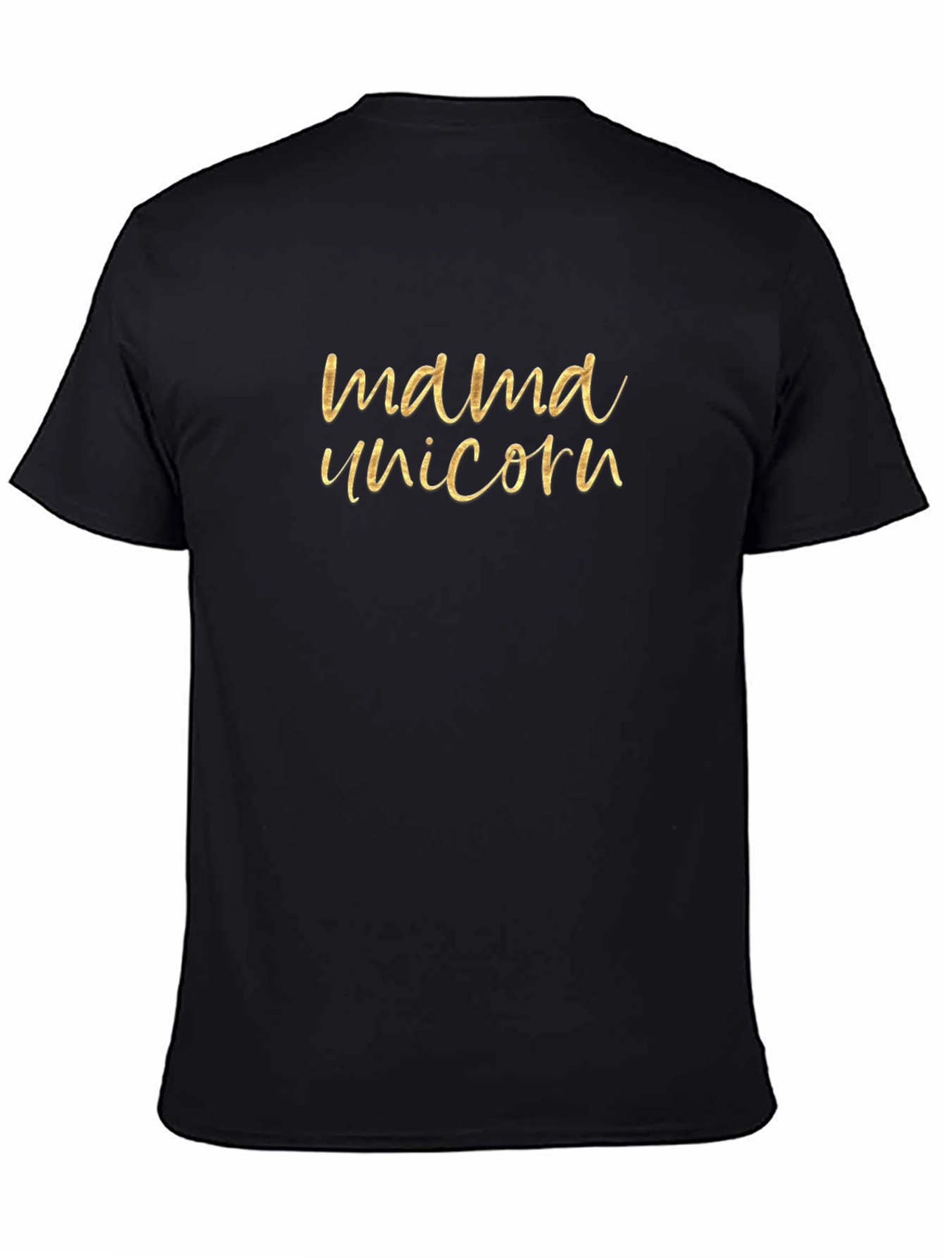 Mama Unicorn Black Graphic Tee