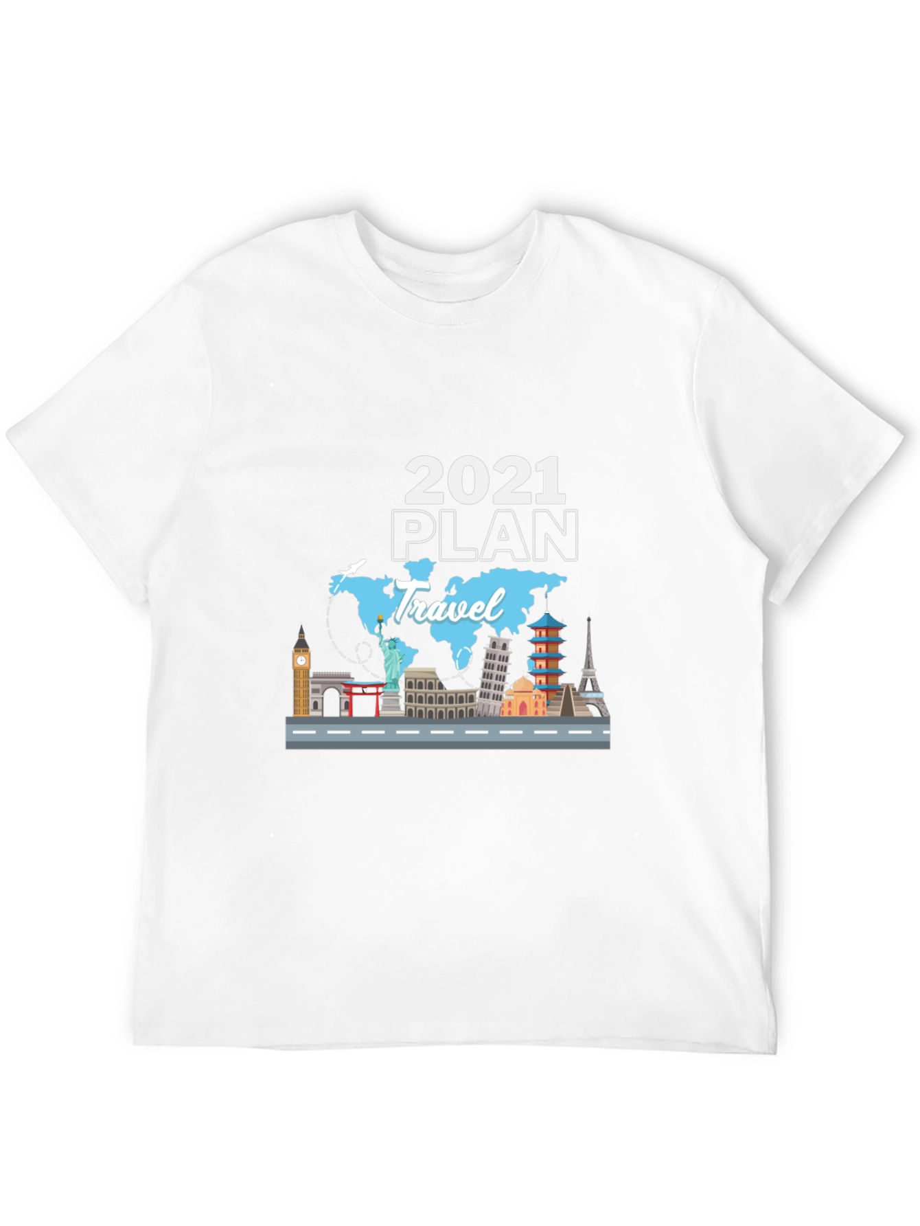 2021 Travel Plan Black T-Shirt