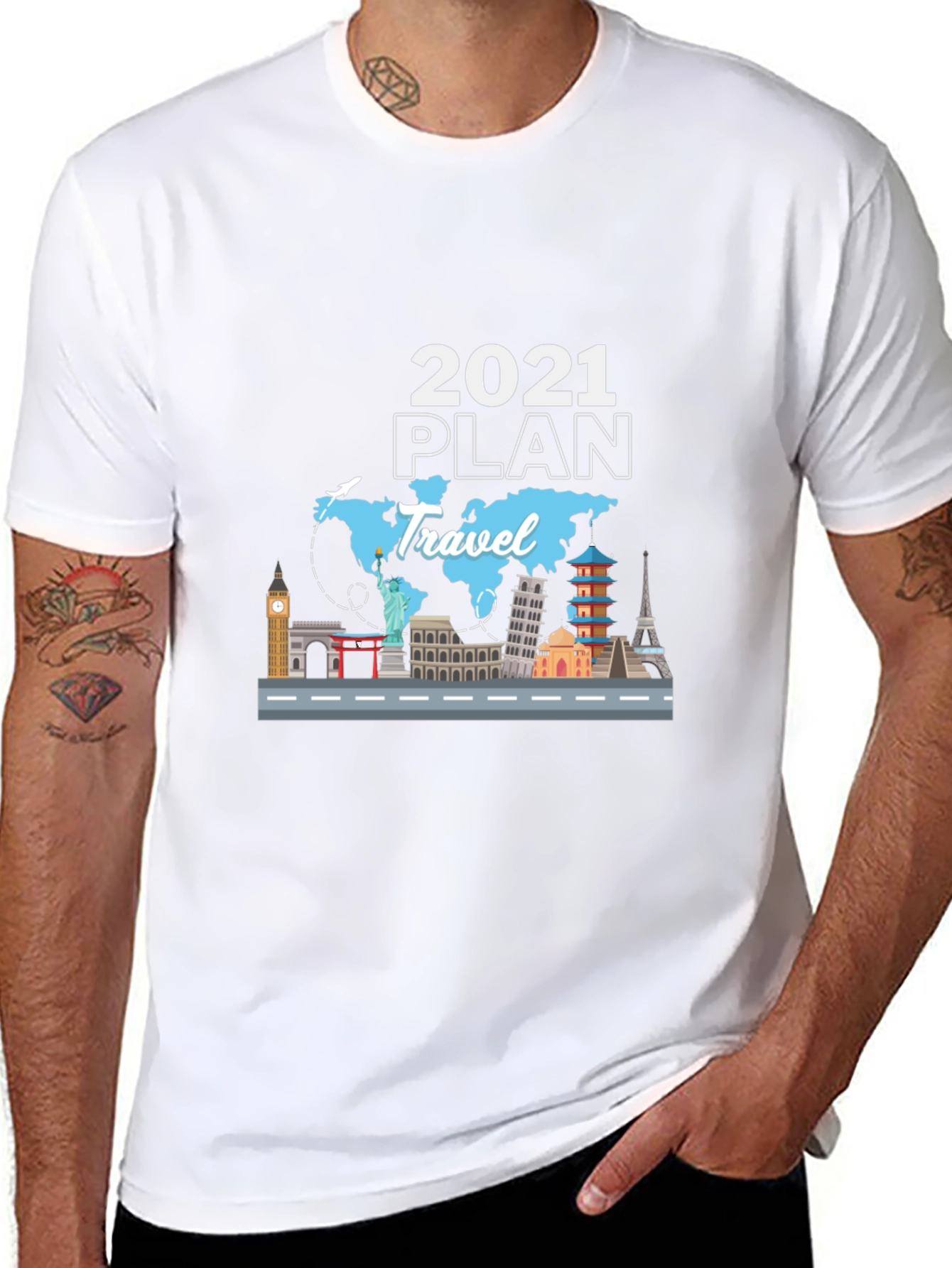 2021 Travel Plan Black T-Shirt