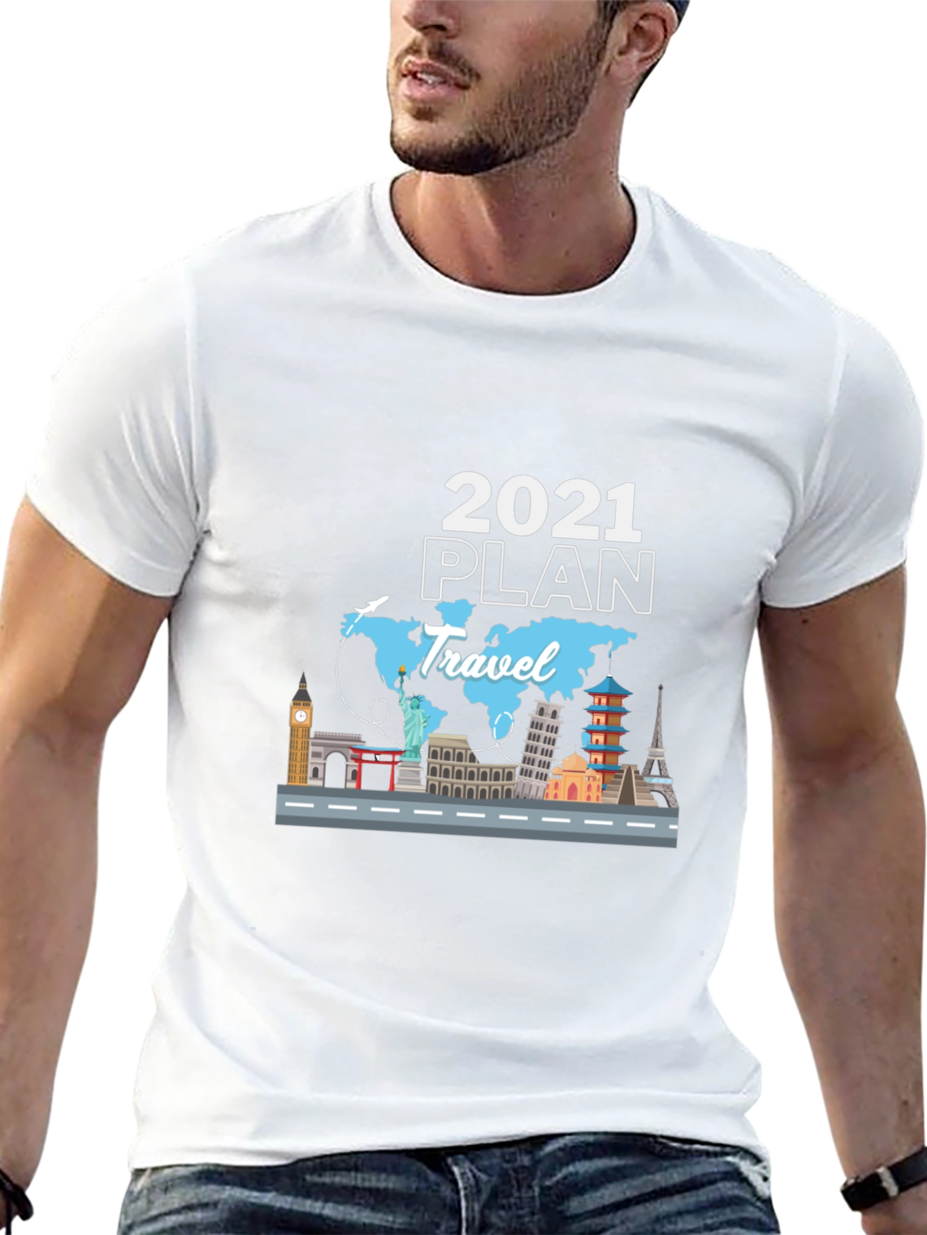 2021 Travel Plan Black T-Shirt