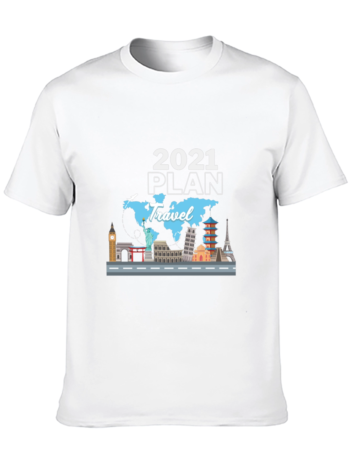 2021 Travel Plan Black T-Shirt
