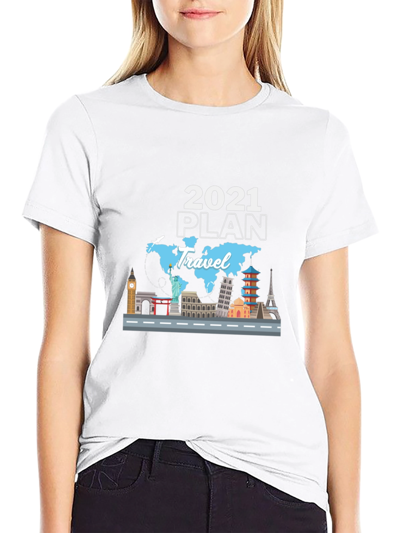 2021 Travel Plan Black T-Shirt