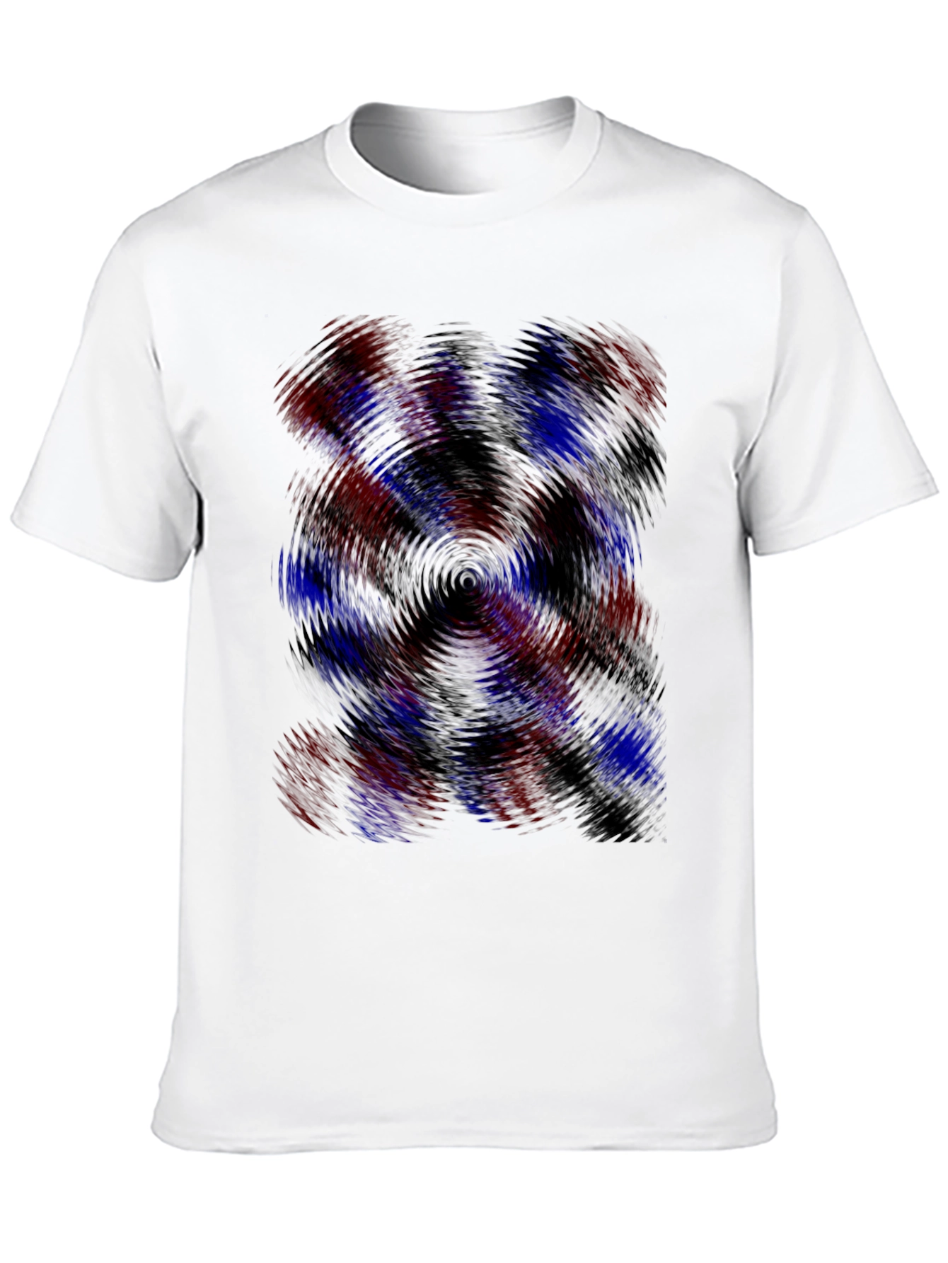 Swirl Pattern Black T-Shirt