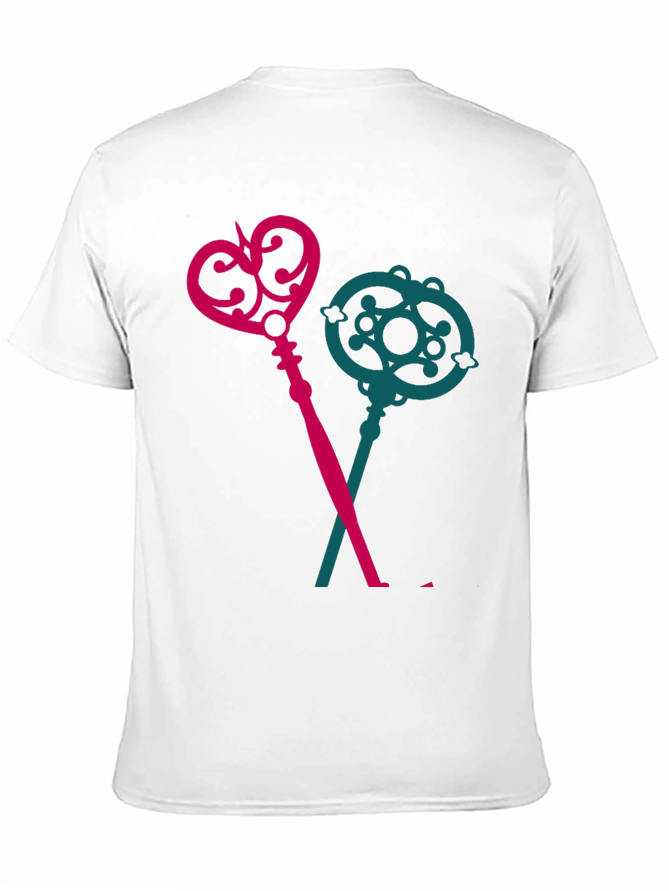 Keys T-Shirt - Novelty Crossed Keys Design
