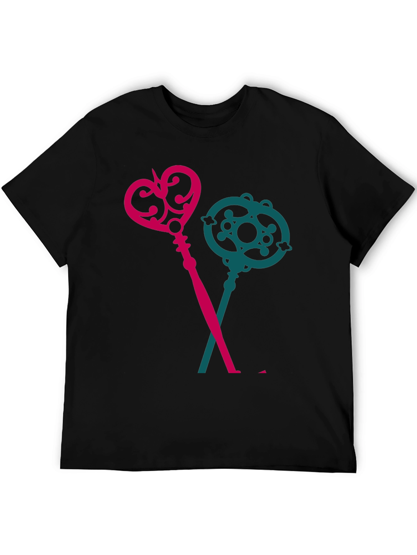 Keys T-Shirt - Novelty Crossed Keys Design