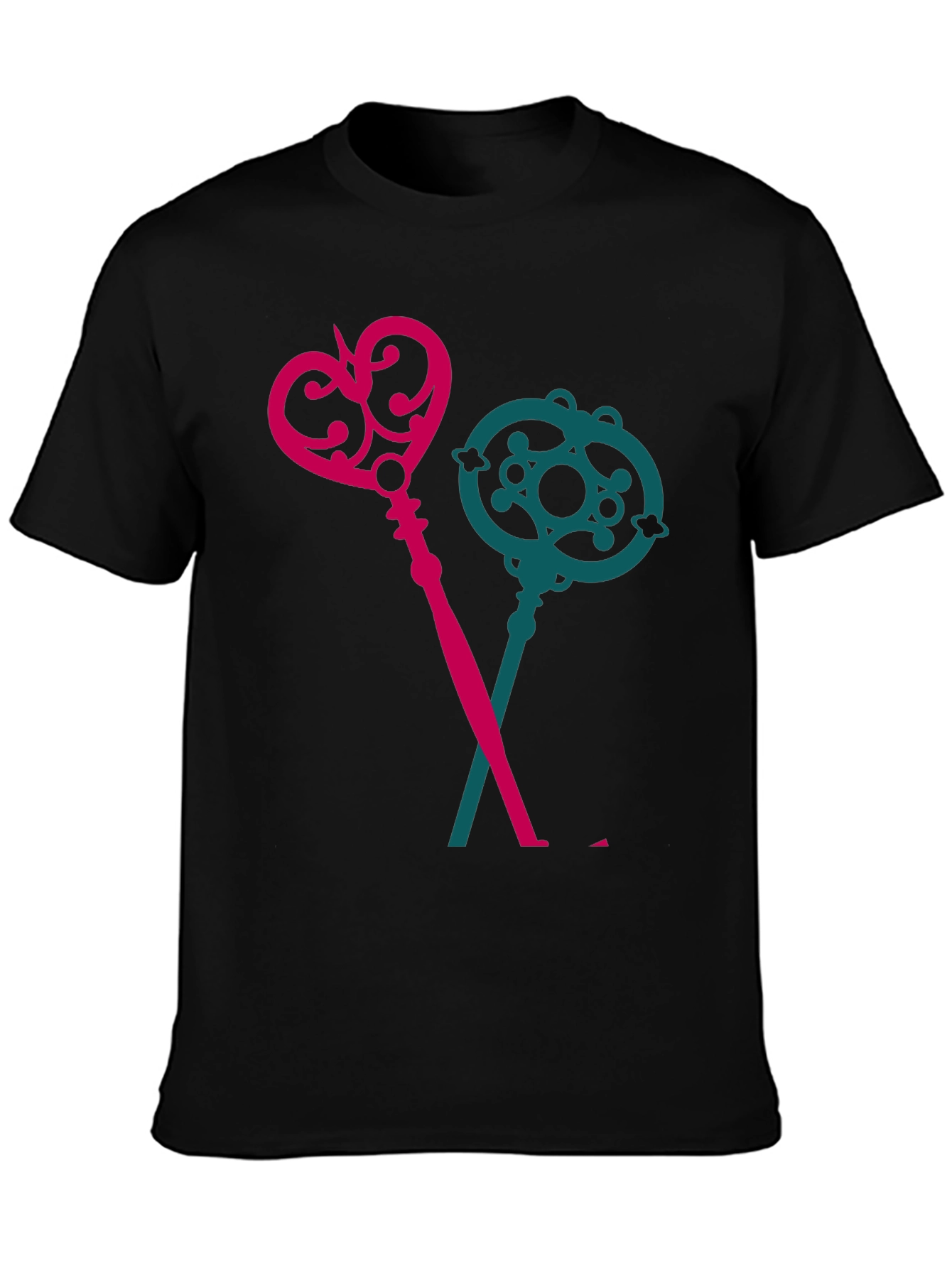 Keys T-Shirt - Novelty Crossed Keys Design