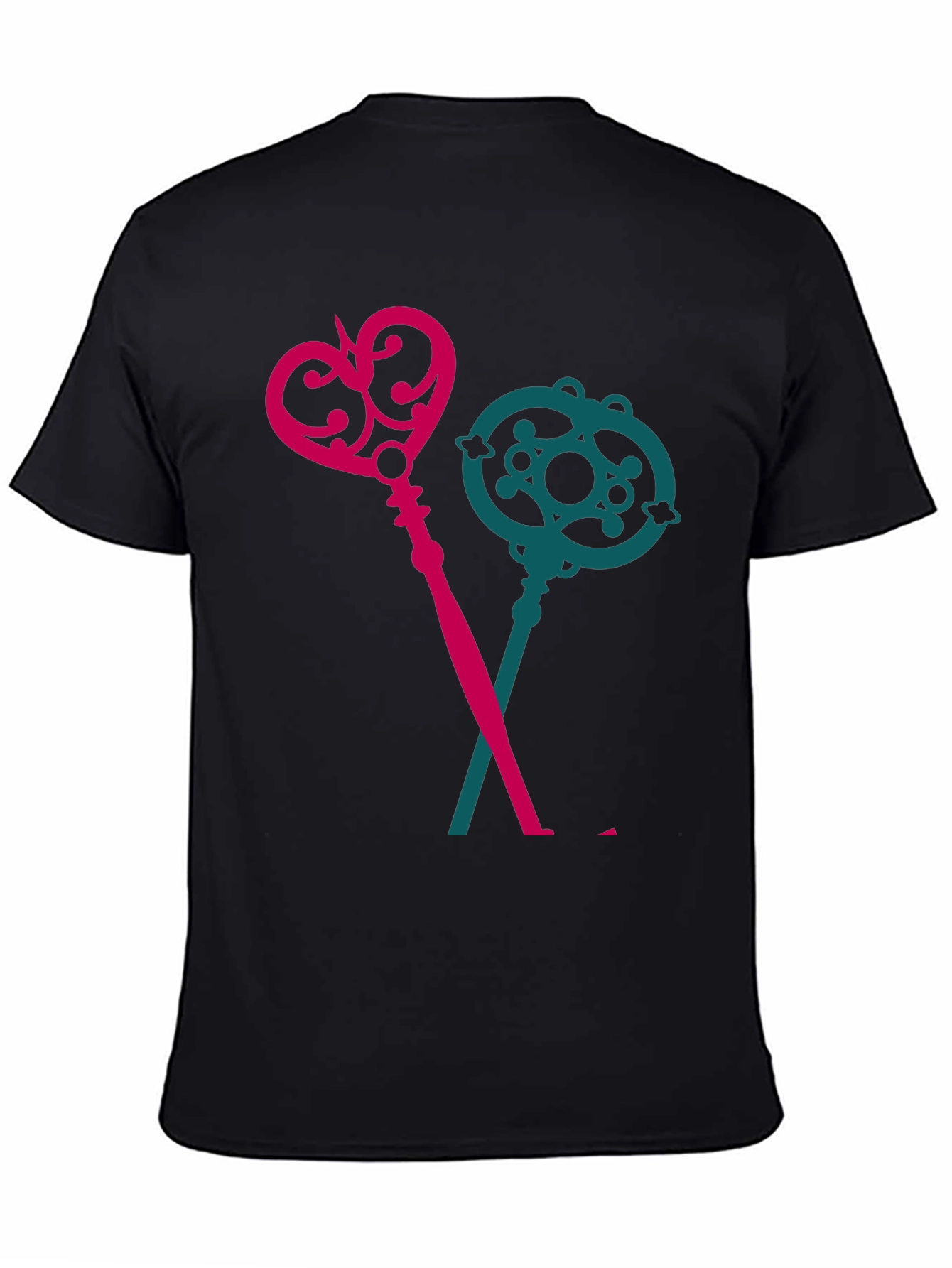 Keys T-Shirt - Novelty Crossed Keys Design