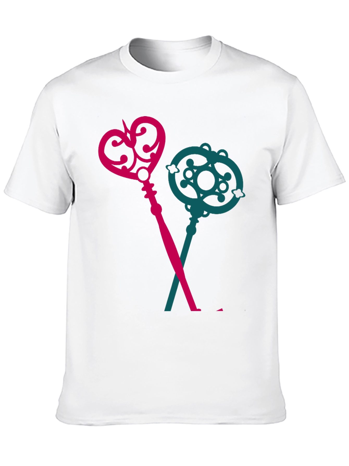 Keys T-Shirt - Novelty Crossed Keys Design
