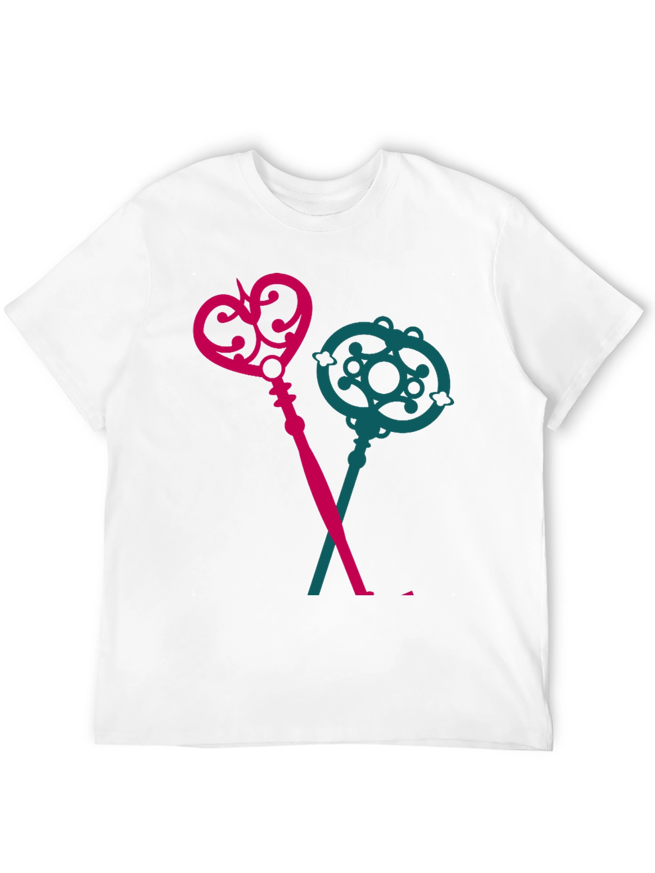 Keys T-Shirt - Novelty Crossed Keys Design