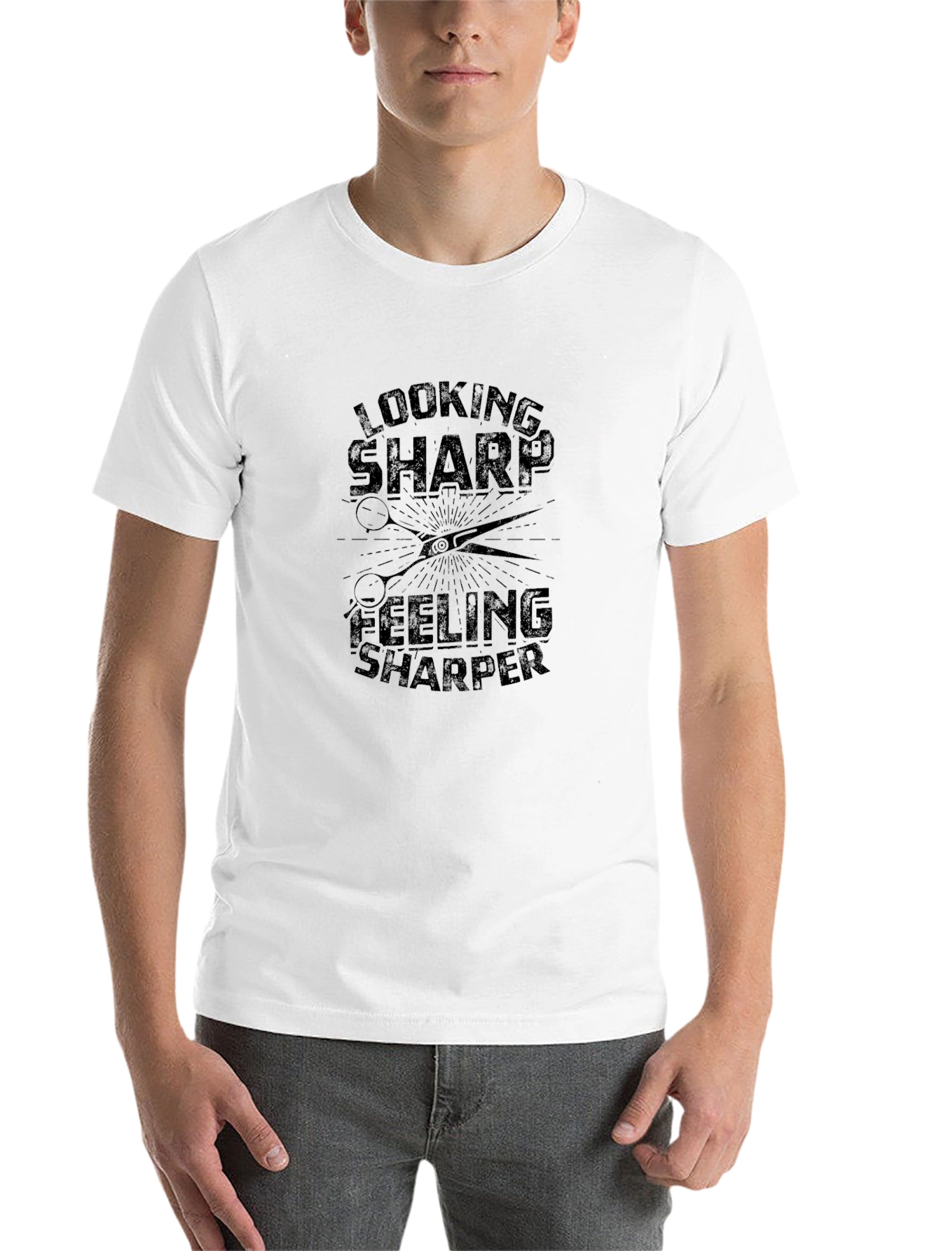 Looking Sharp Graphic Tee - Barber T-Shirt