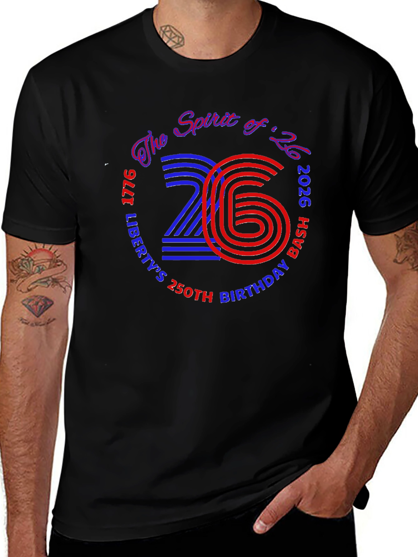 Spirit of 26 250th Birthday Bash Graphic Tee