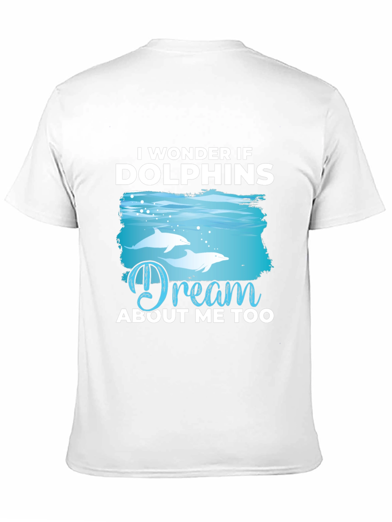 Dolphins Dream T-Shirt - Black Cotton Graphic Tee