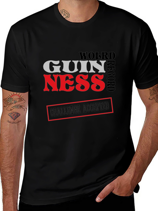 Guinness World Record Challenge Accepted Black T-Shirt