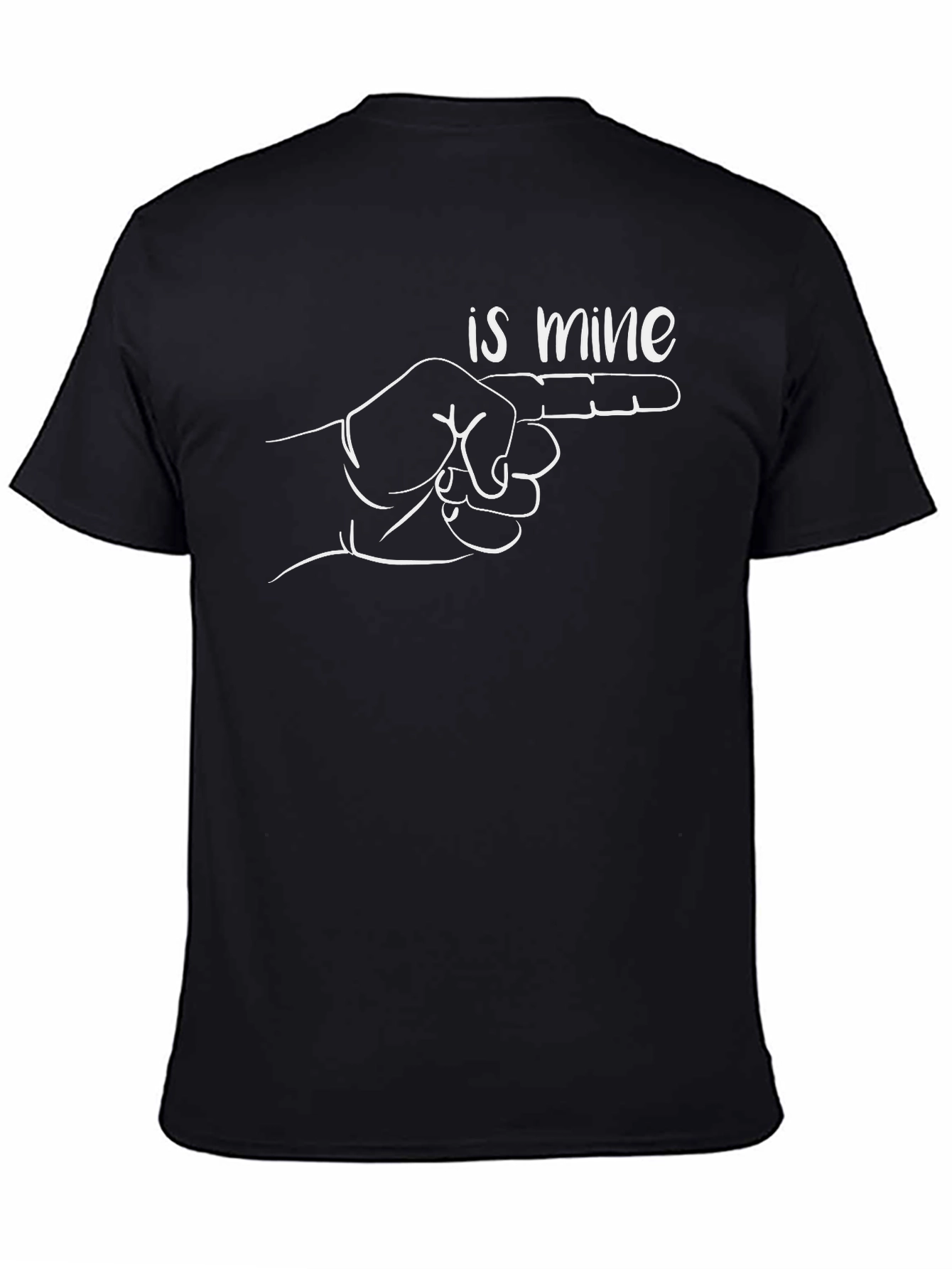 Humorous Is Mine Pointing Finger Graphic Tee