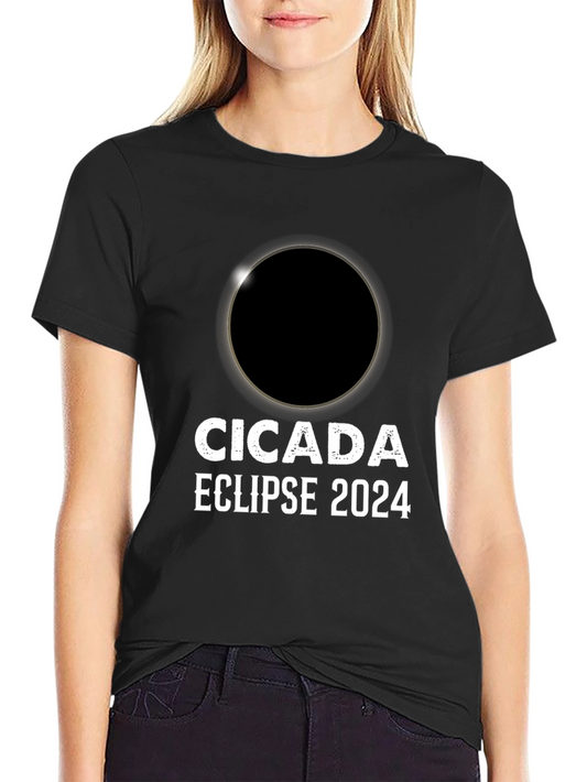 Cicada Eclipse 2024 Black T-Shirt