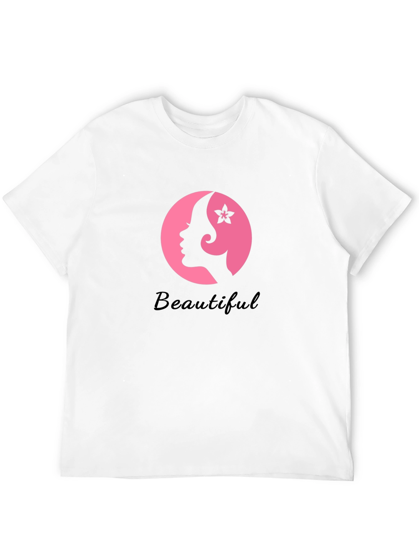Beautiful Woman Graphic Tee - Stylish Black T-Shirt