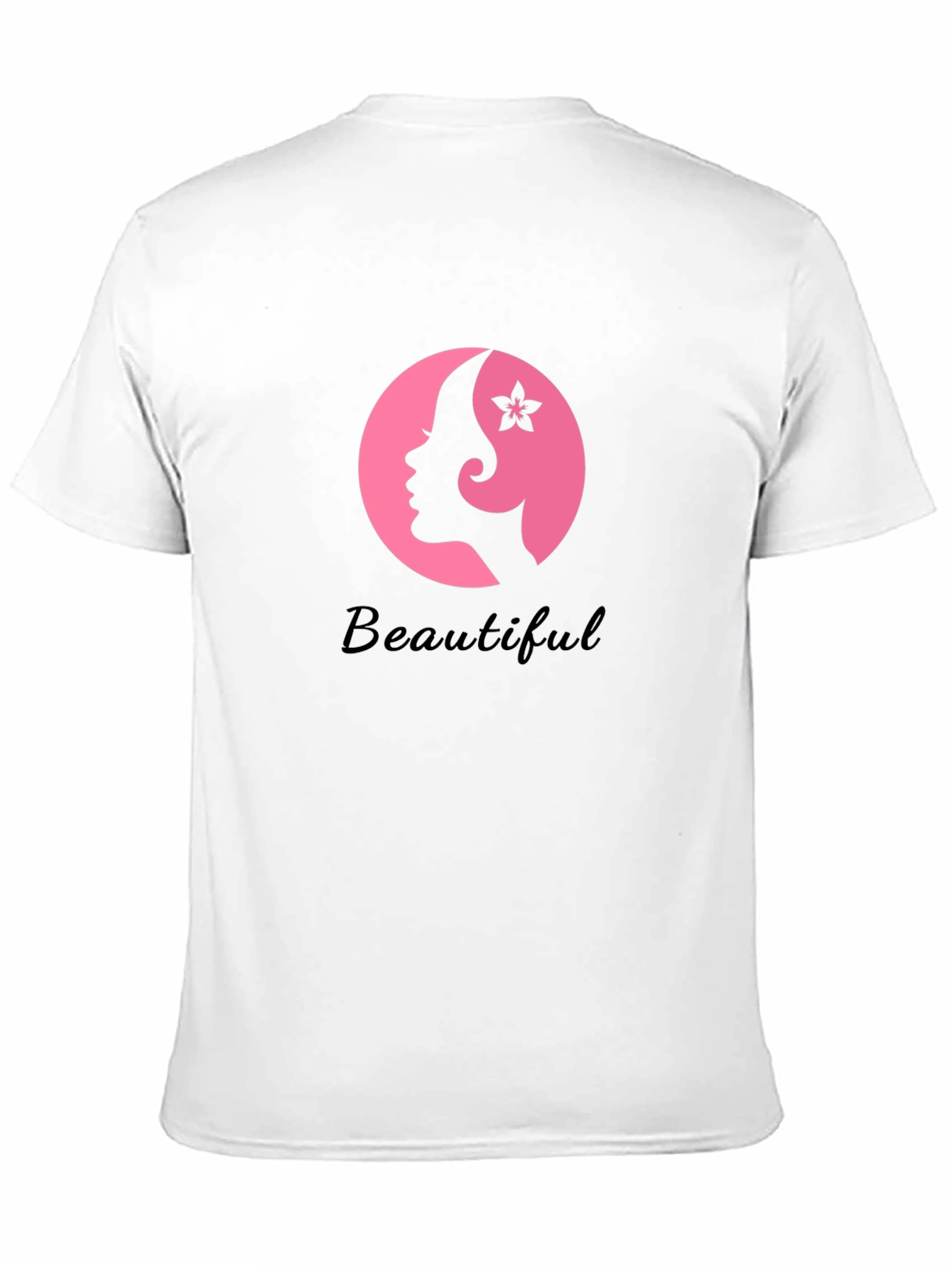 Beautiful Woman Graphic Tee - Stylish Black T-Shirt