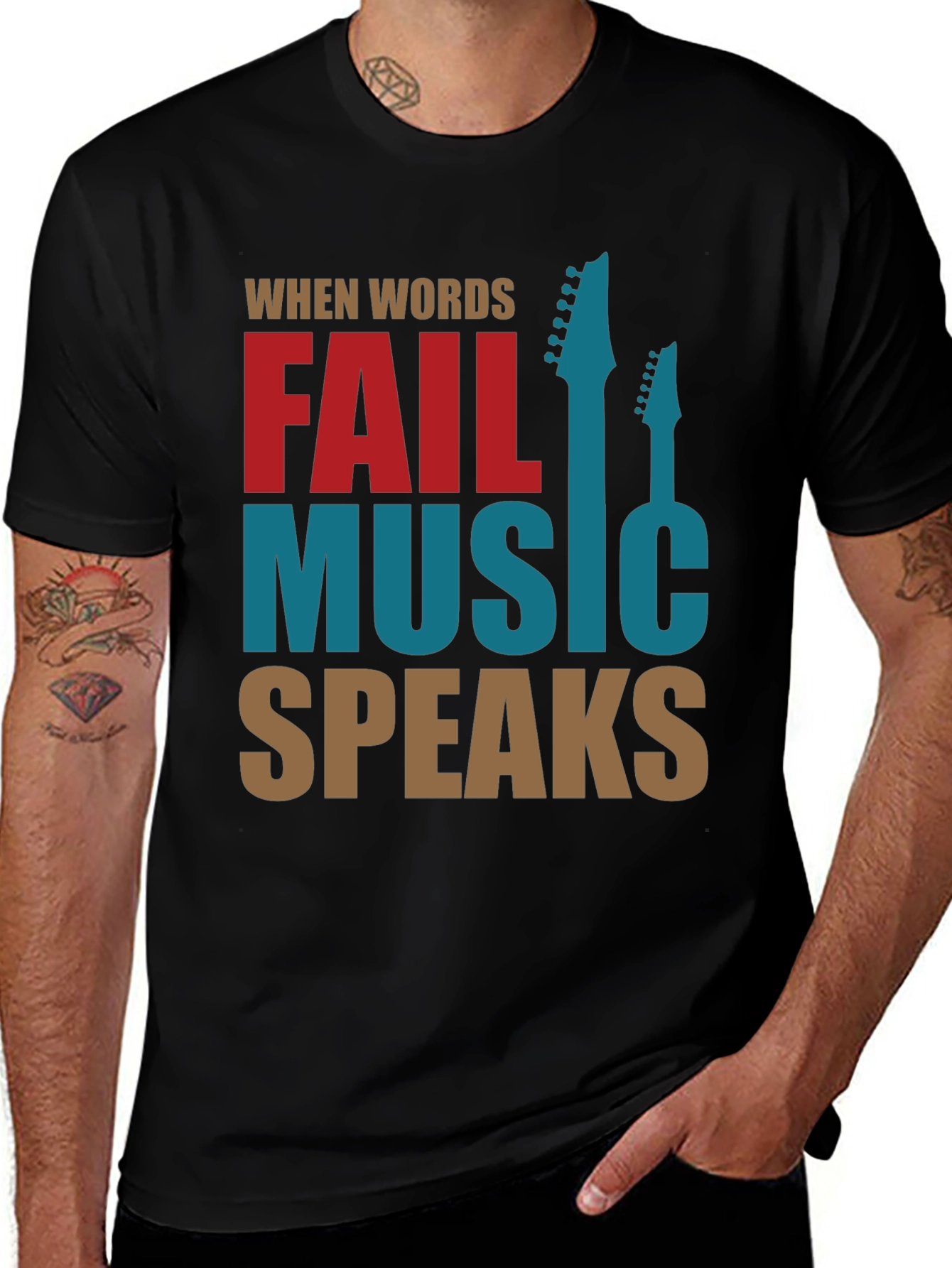 Music Speaks Graphic Tee - Stylish Musicians T-Shirt