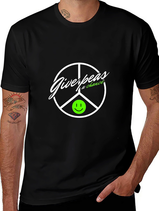 Give Peas a Chance T-Shirt Black