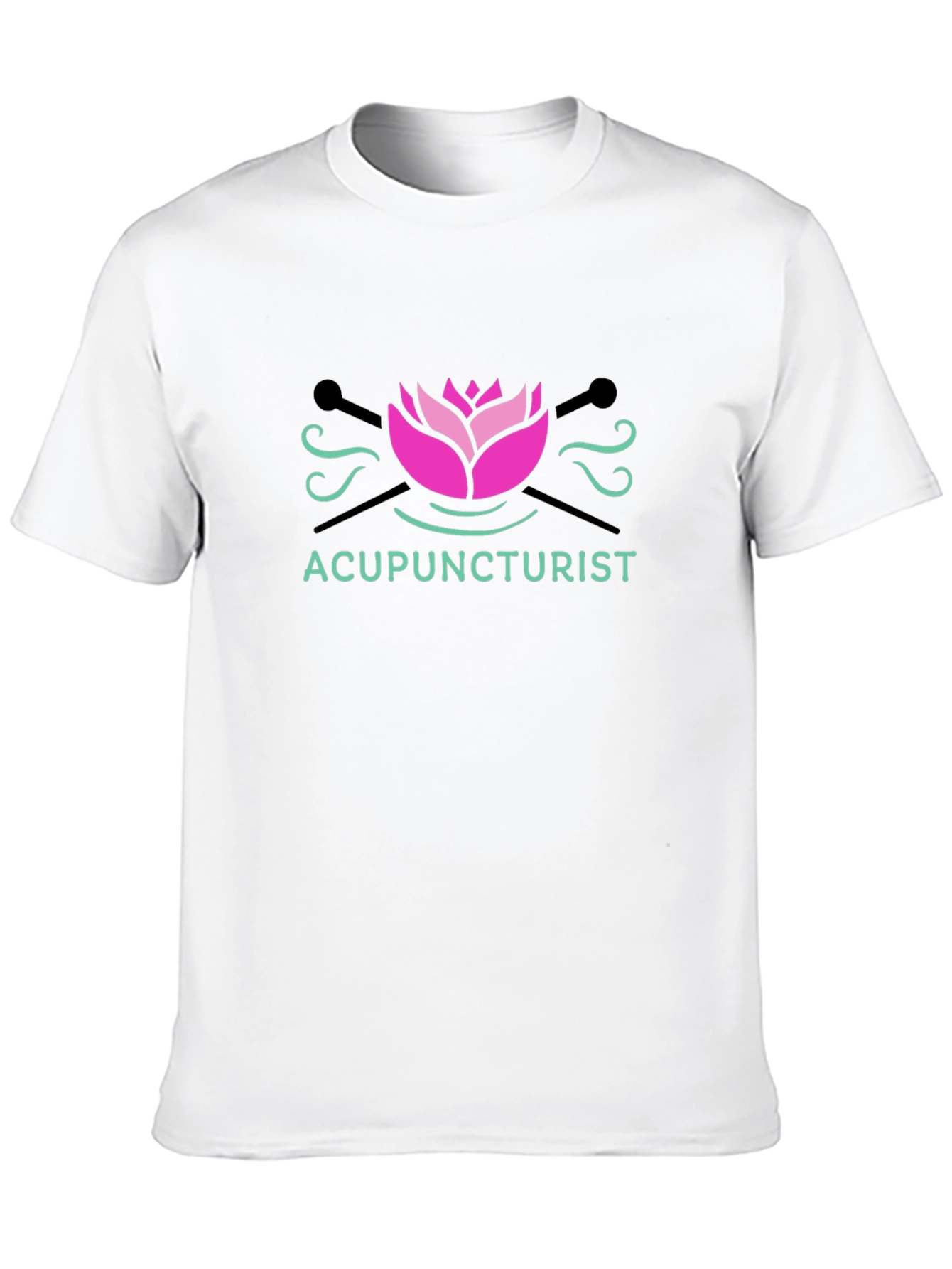 Acupuncturist Lotus Graphic T-Shirt