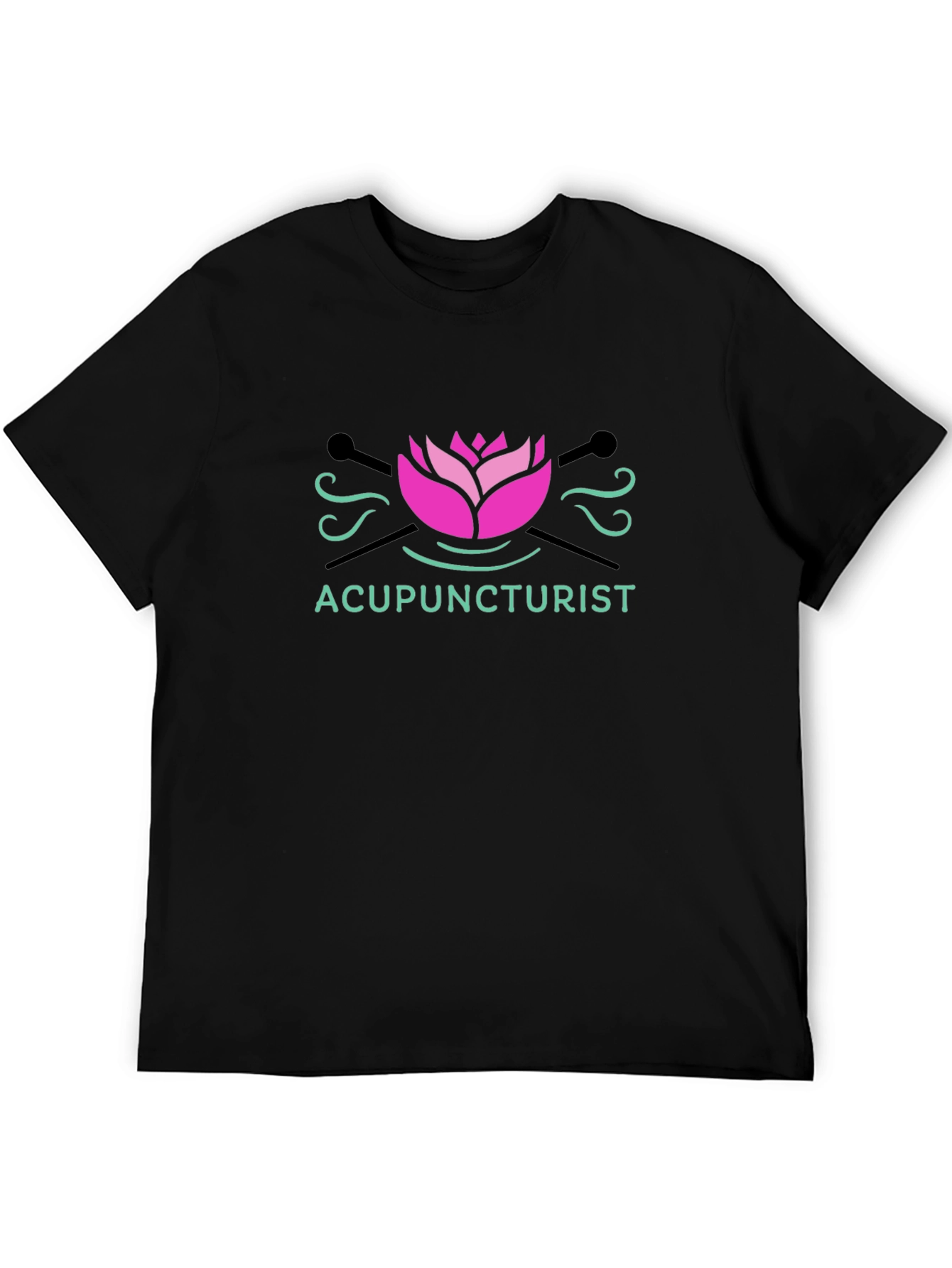 Acupuncturist Lotus Graphic T-Shirt