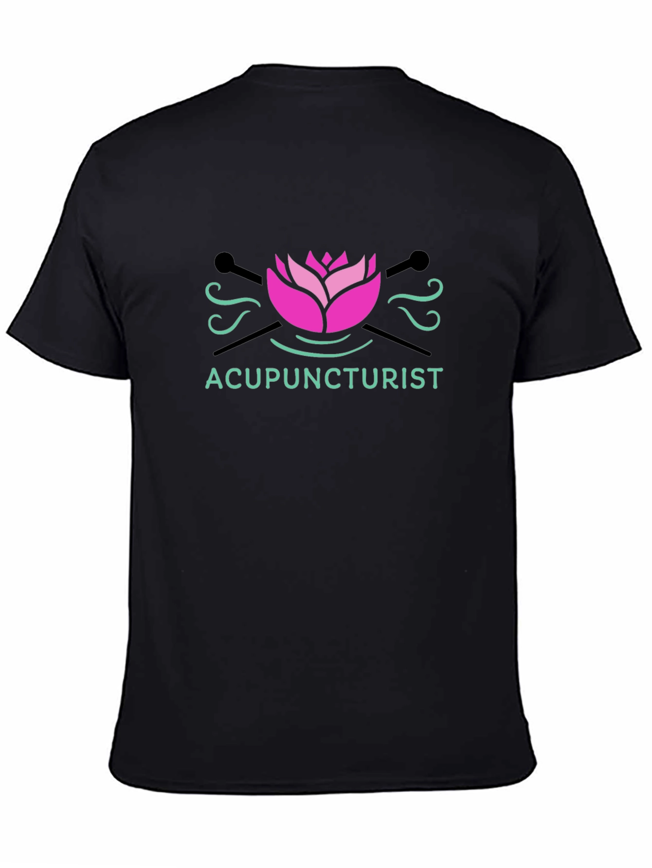 Acupuncturist Lotus Graphic T-Shirt