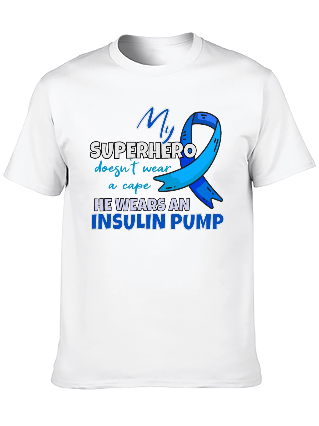 Insulin Pump Superhero T-Shirt - Diabetes Awareness Tee