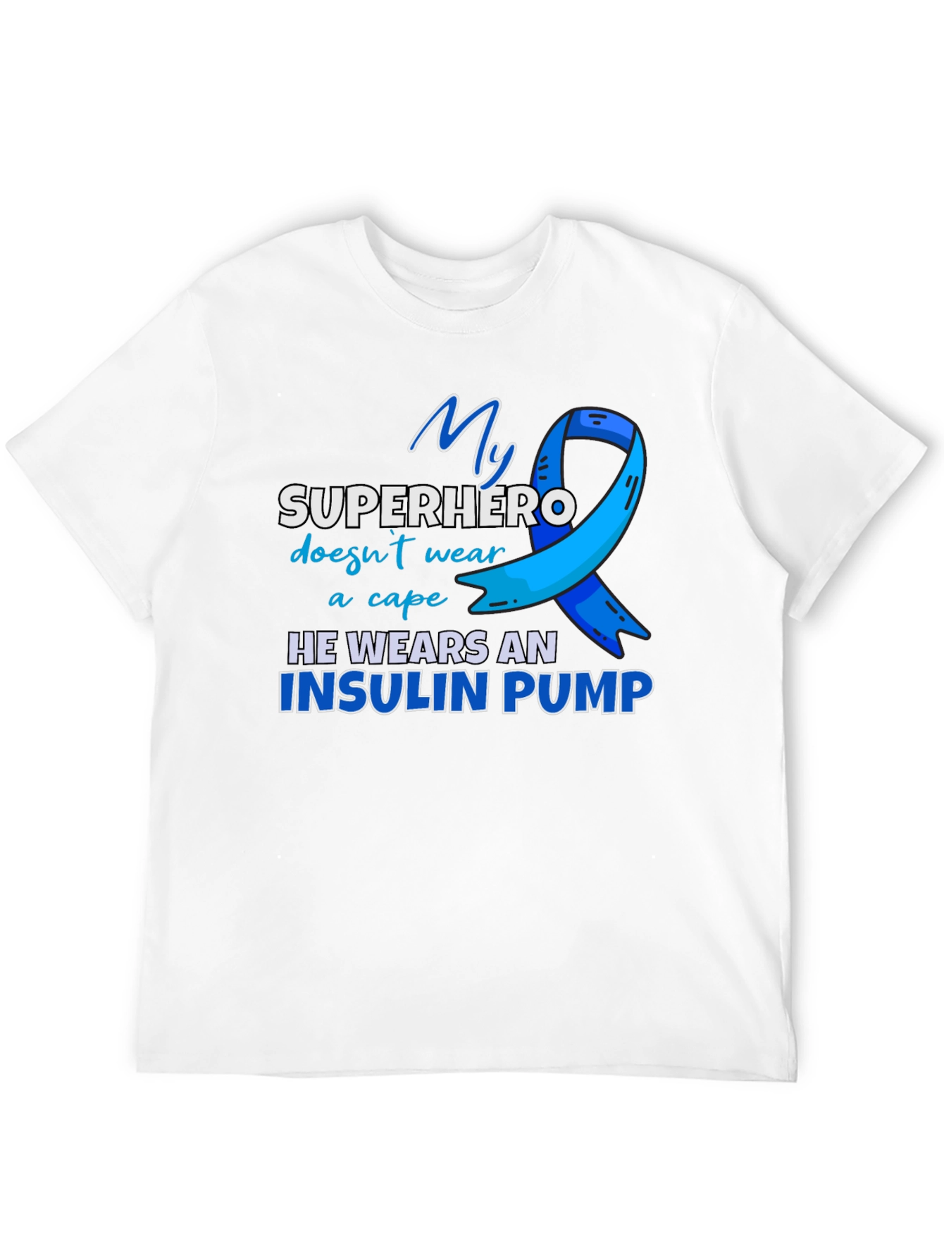 Insulin Pump Superhero T-Shirt - Diabetes Awareness Tee