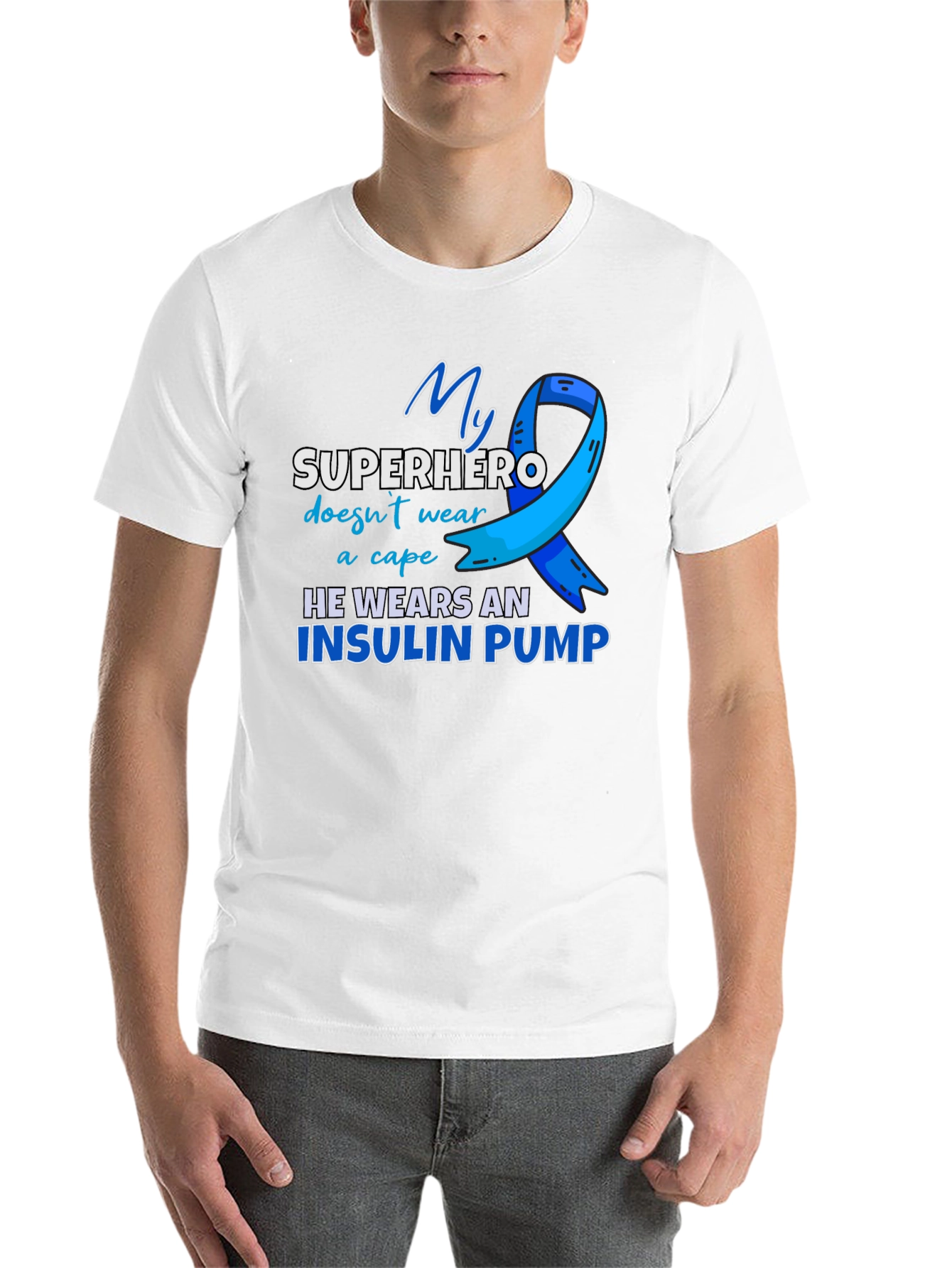 Insulin Pump Superhero T-Shirt - Diabetes Awareness Tee