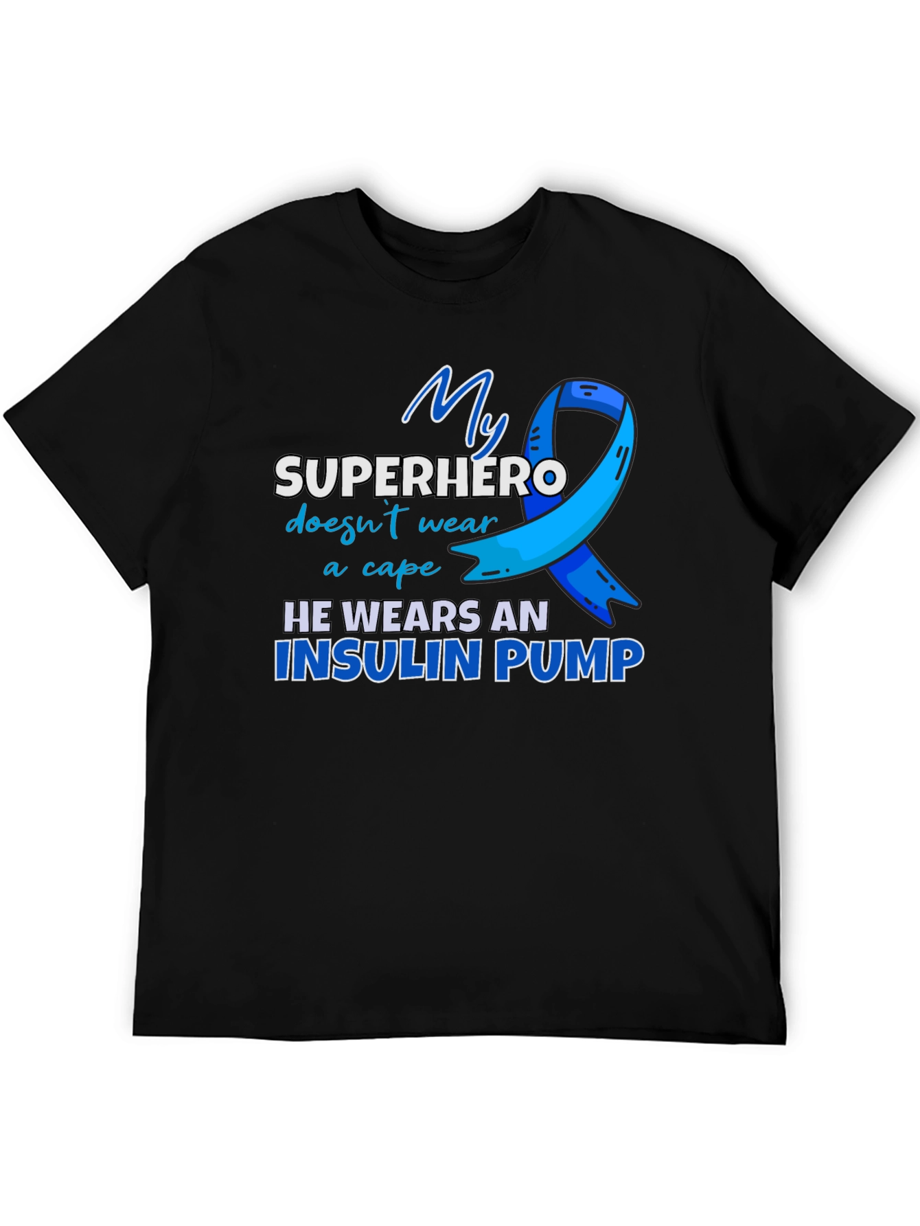 Insulin Pump Superhero T-Shirt - Diabetes Awareness Tee