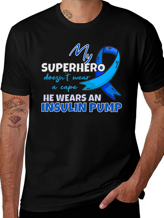 Insulin Pump Superhero T-Shirt - Diabetes Awareness Tee