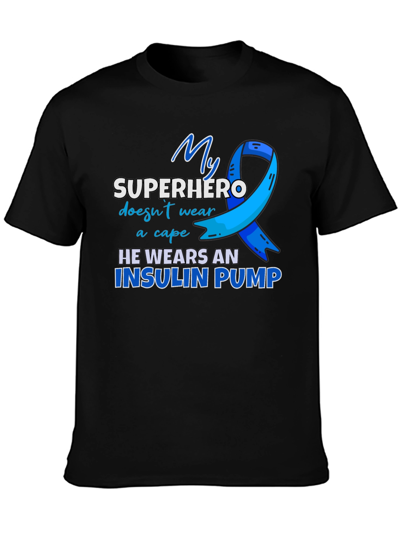 Insulin Pump Superhero T-Shirt - Diabetes Awareness Tee
