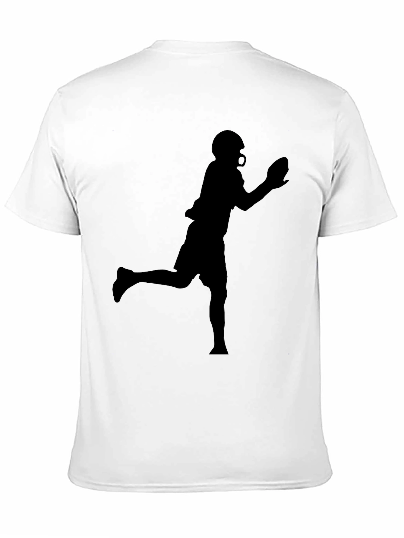 Football Player Graphic Tee - Black T-Shirt