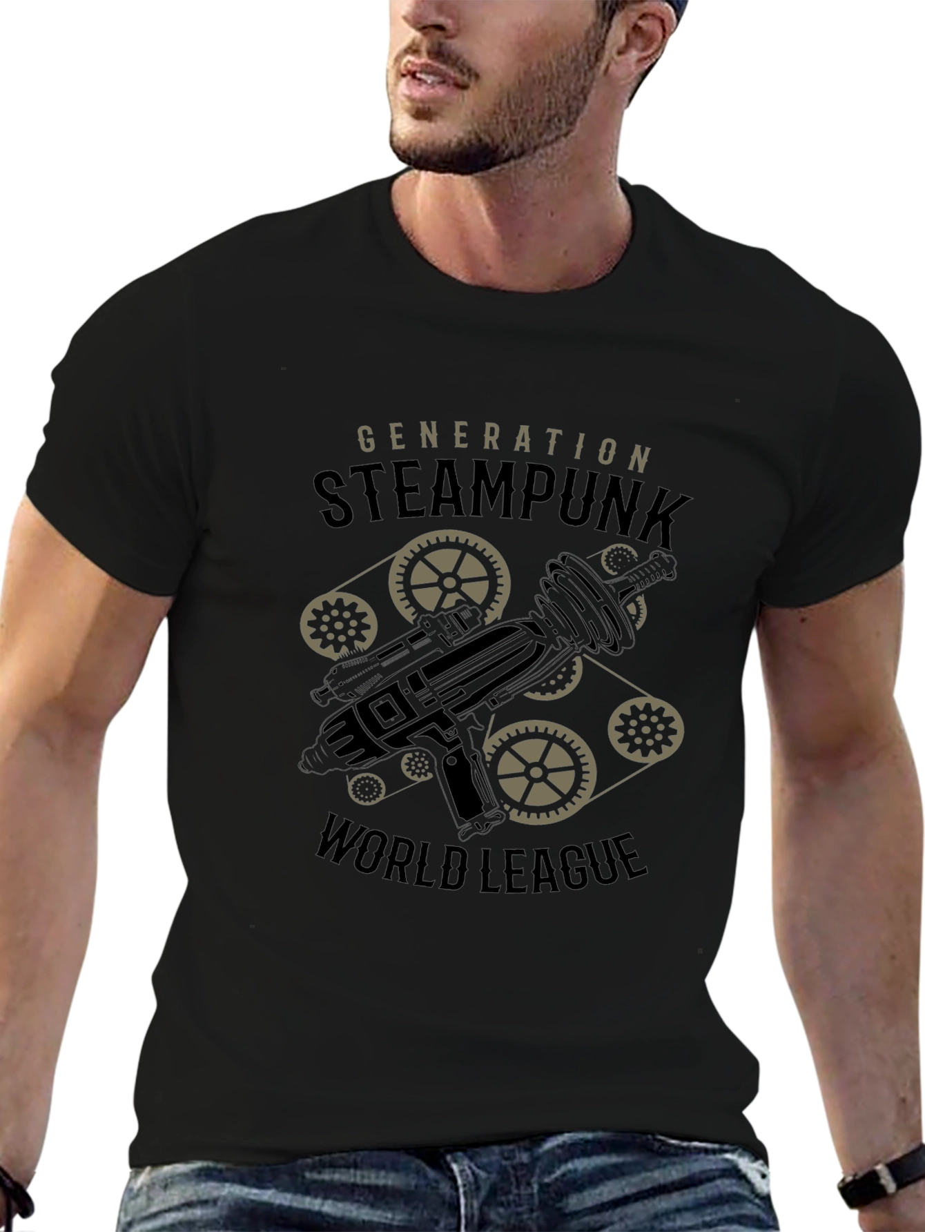 Steampunk Generation World League Black T-Shirt