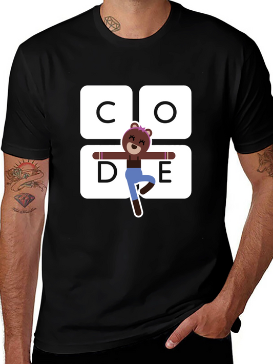 Cute Bear Code T-Shirt - Programmer Tee