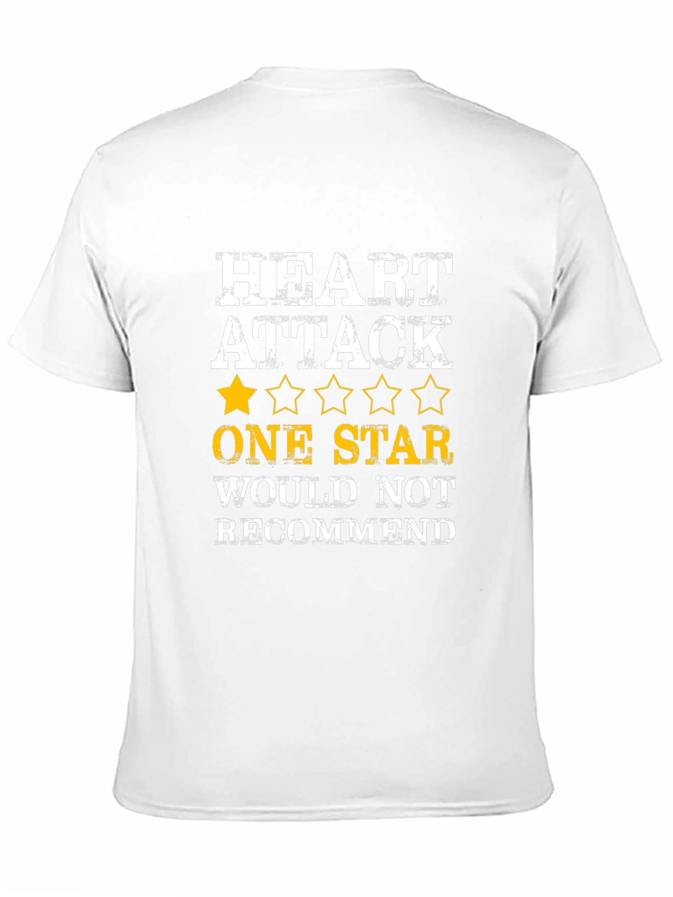 Heart Attack One Star T-Shirt - Funny Review Tee