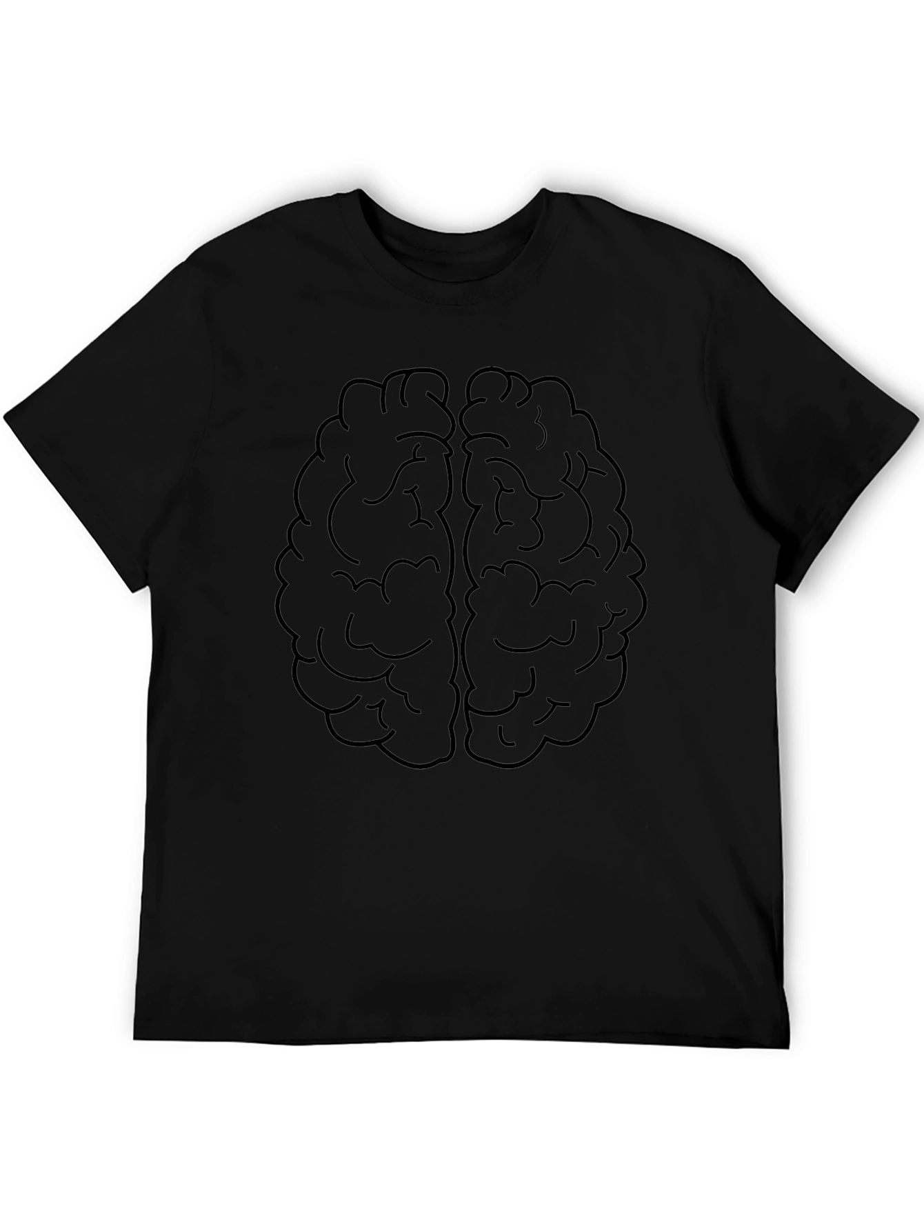 Brain Graphic T-Shirt - Mens Black Tee
