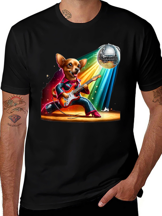 Dog Guitarist Graphic Tee