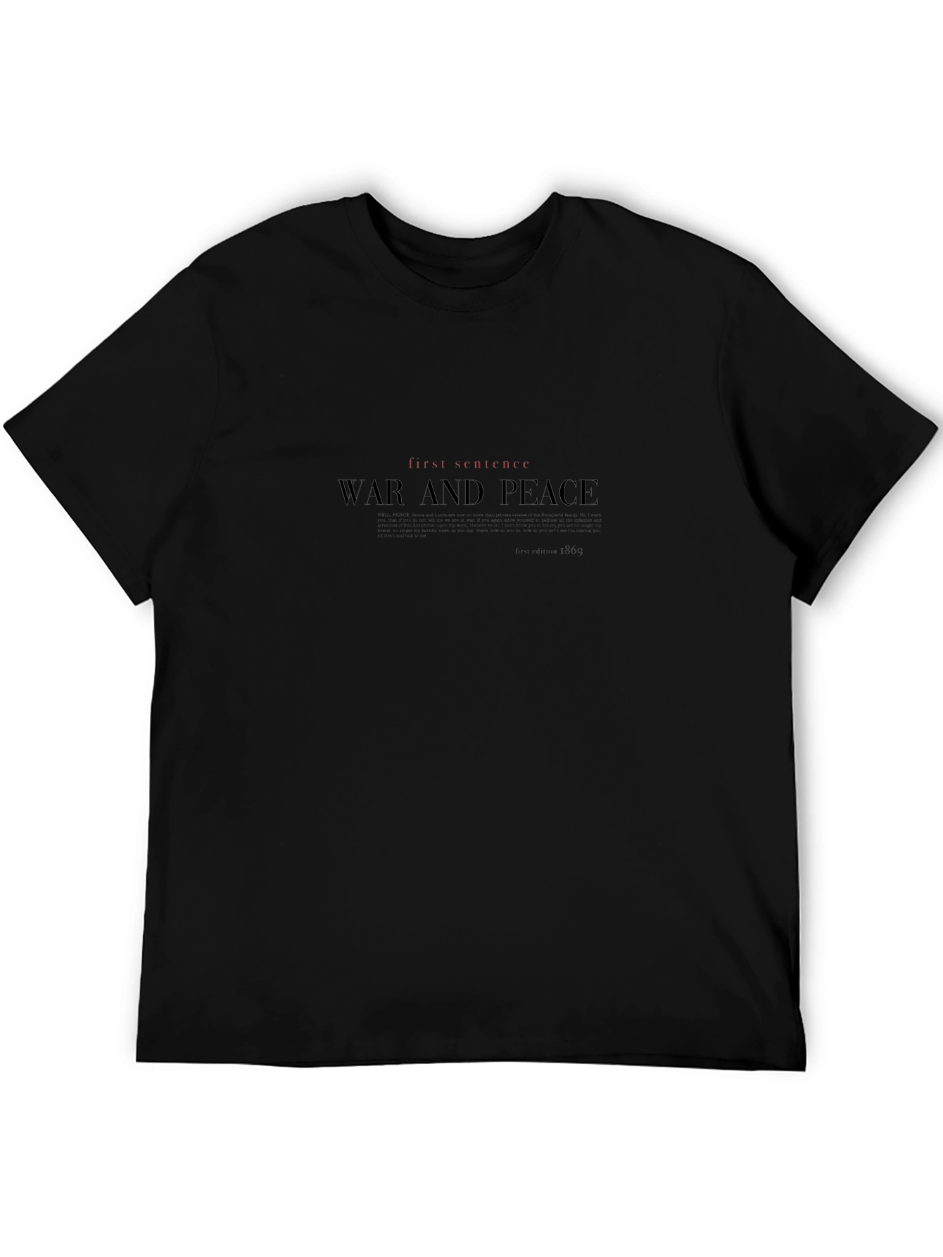 War and Peace Novel T-Shirt