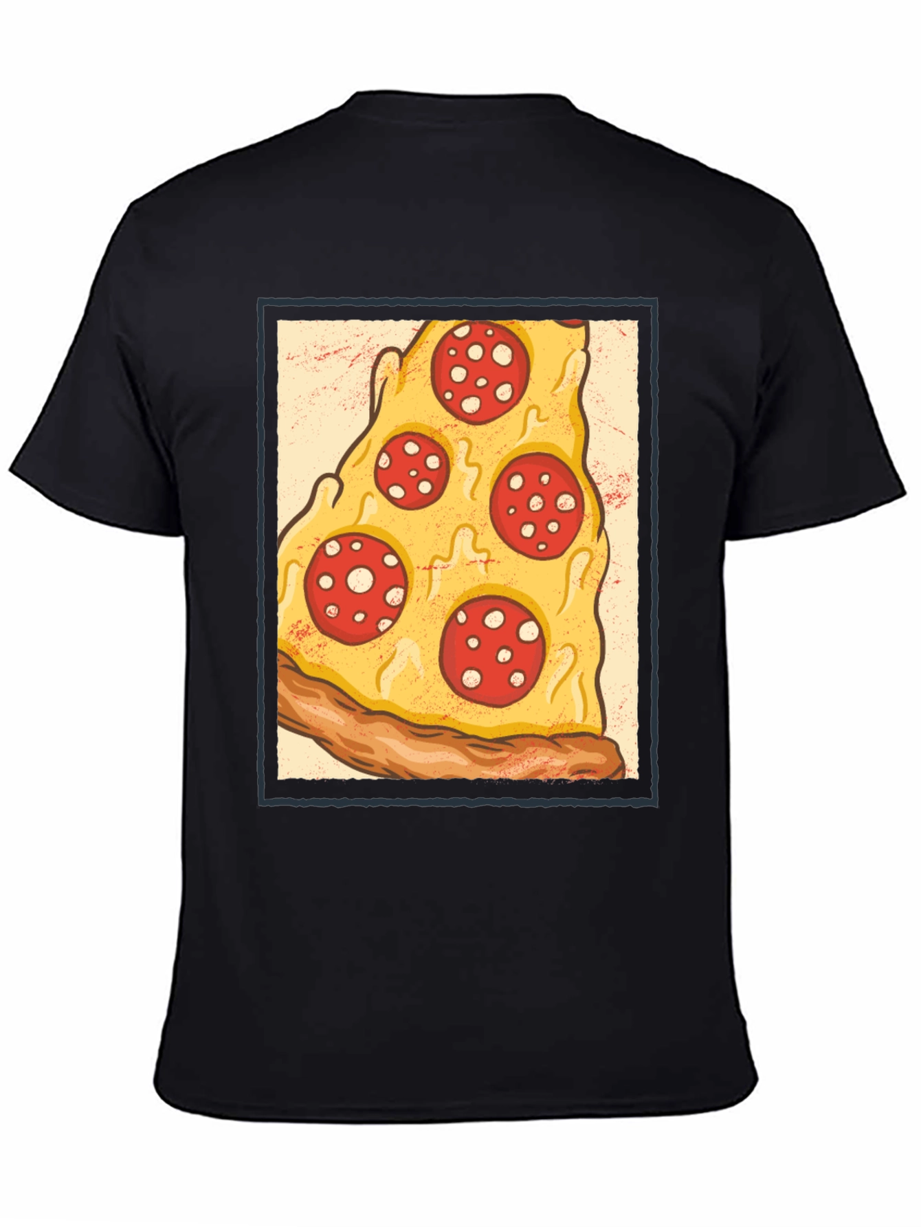 Pizza Slice Graphic Tee - Casual Cotton T-Shirt