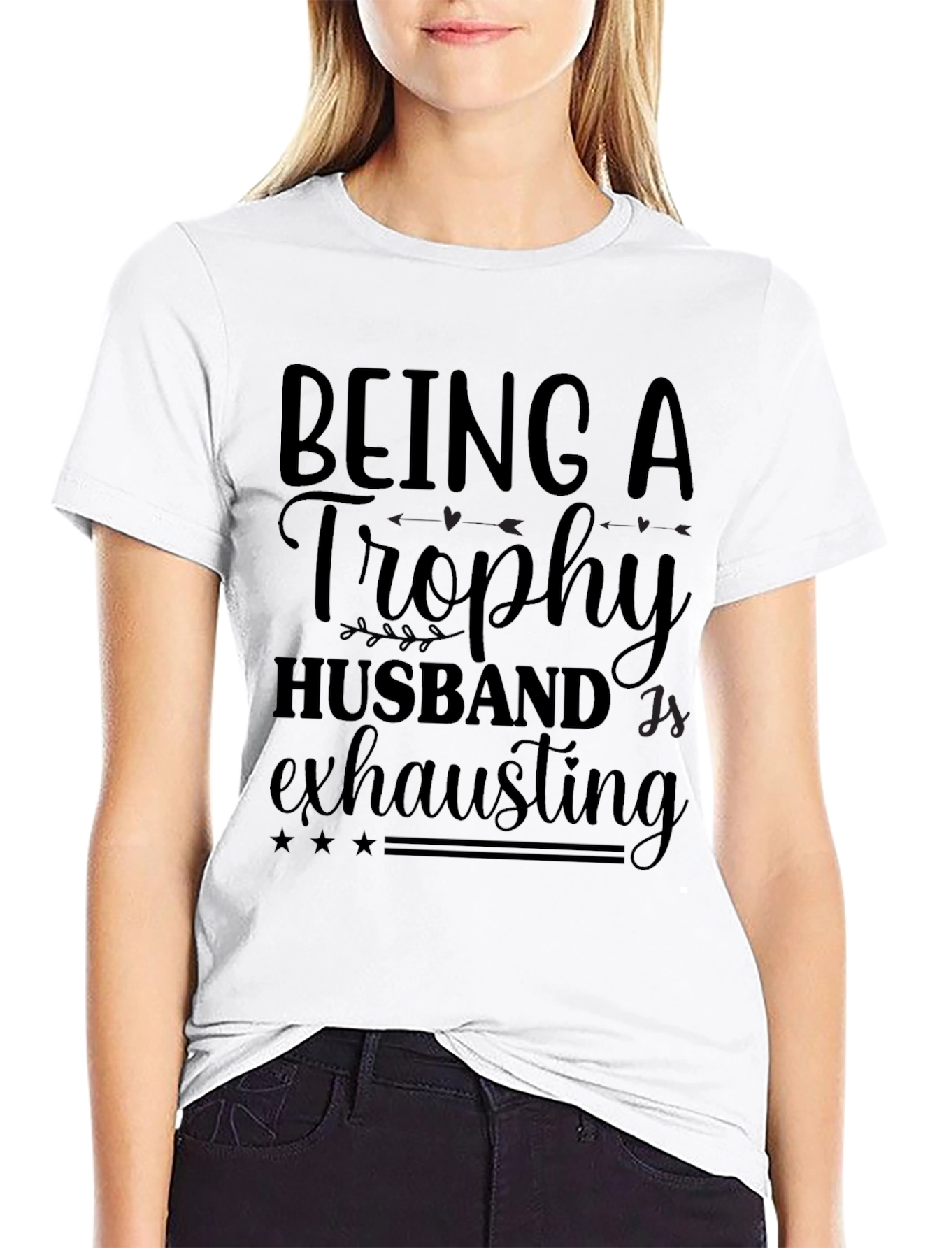 Trophy Husband Tee - Funny Sarcastic Husband T-Shirt
